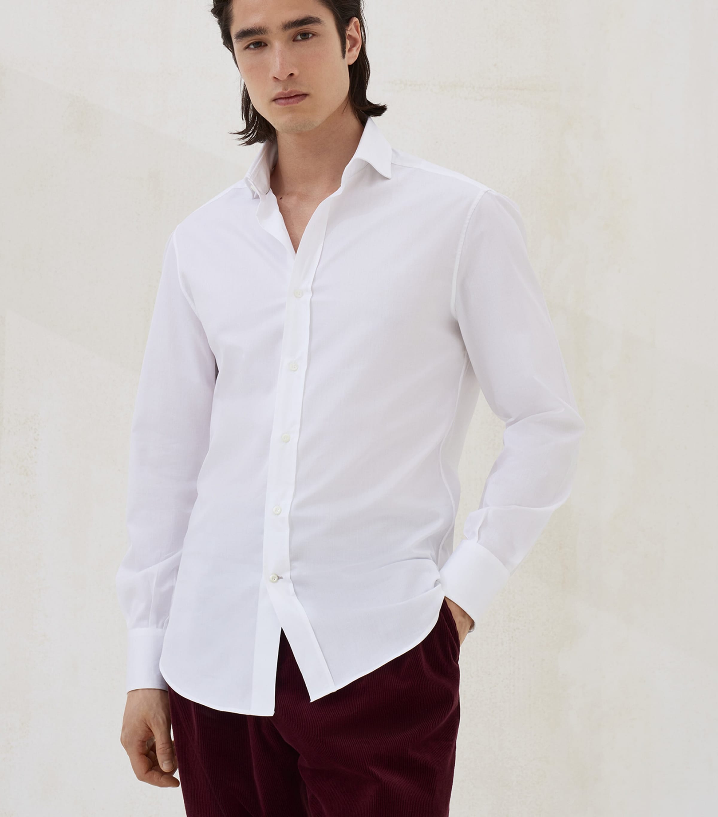 Cotton Twill Slim-Fit Shirt C159 Image 2