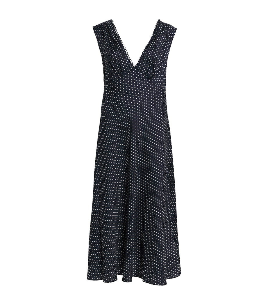 Silk-Blend Tahlia Midi Dress HEPBURN DOT Image 1