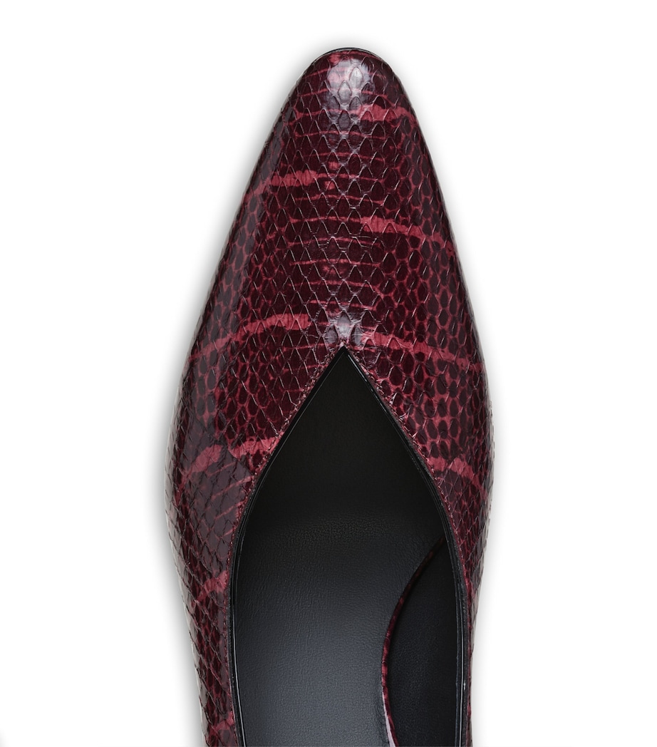 Alaïa Snakeskin Cone Pumps 90 Bordeaux Image 6
