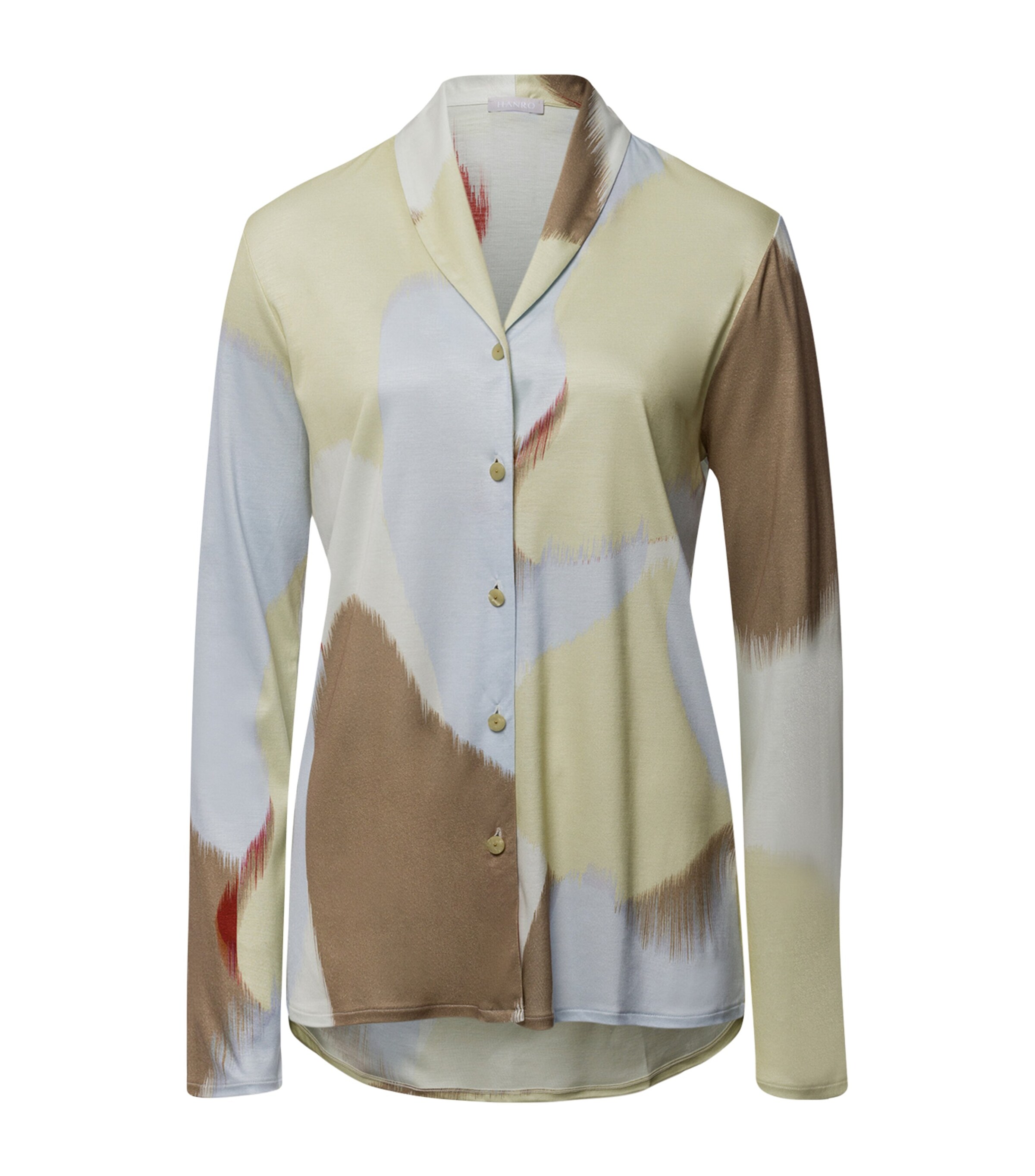 Hanro Long-Sleeve Olivia Shirt | Women Clothing | Loungewear | Lounge Bottoms | Designers | Hanro | Nightwear