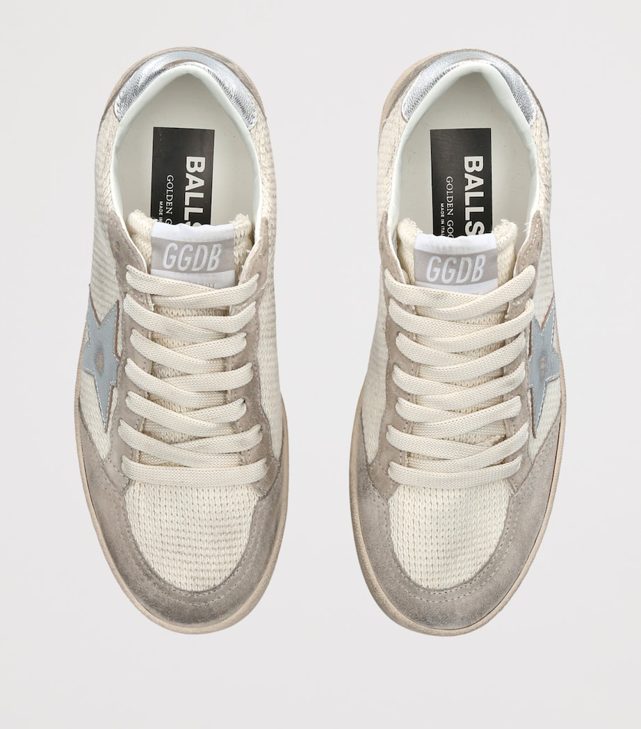 Golden Goose Fabric and Suede Ball Star Sneakers Beige Oth Image 4