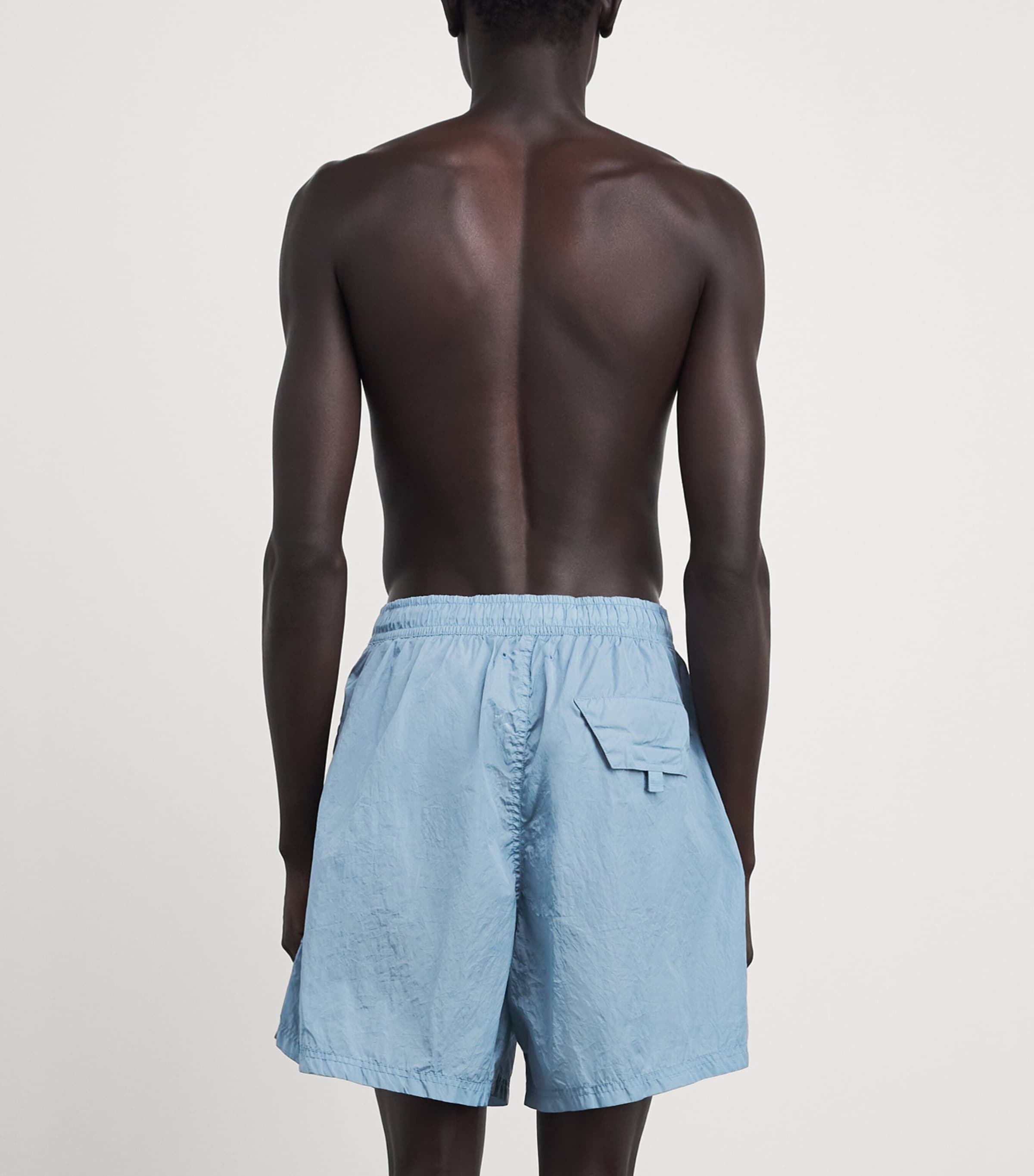 Stone Island Mens Water-Reactive Faded Camo Shorts Image 4