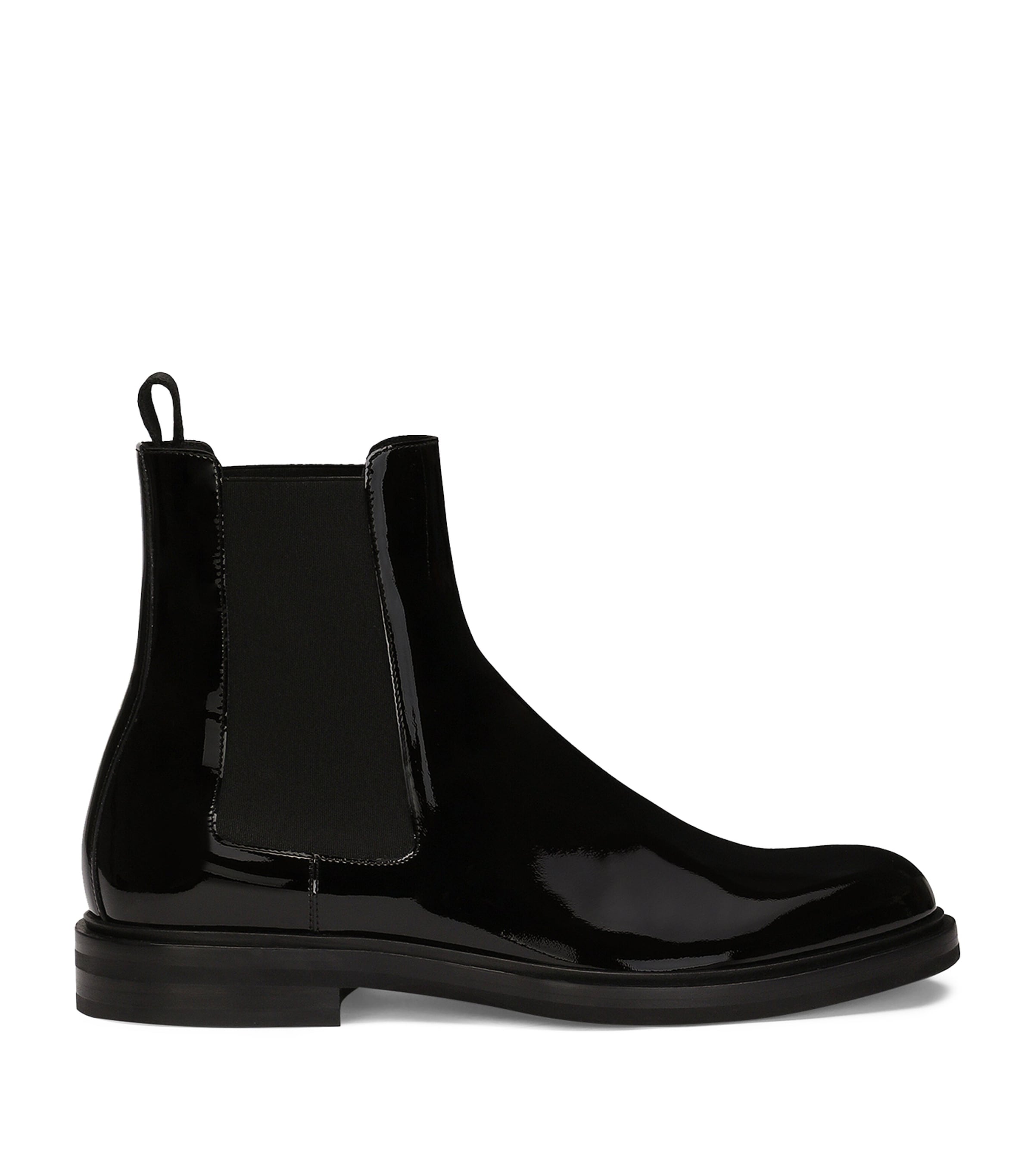 Dolce & Gabbana Altavilla Patent Leather Ankle Boots