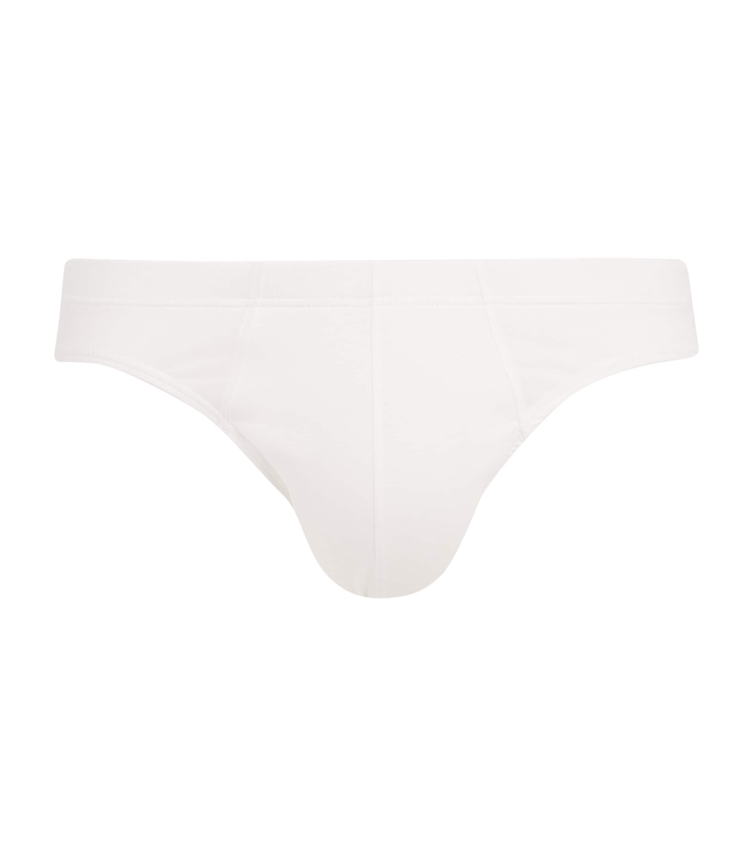Hanro Mens Cotton Sensation Briefs White Image 1