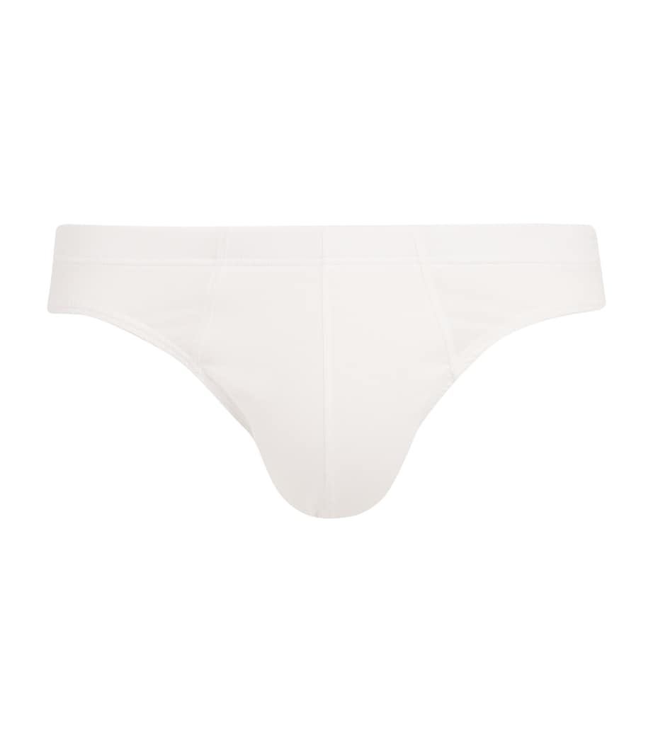 Hanro Mens Cotton Sensation Briefs White Image 1