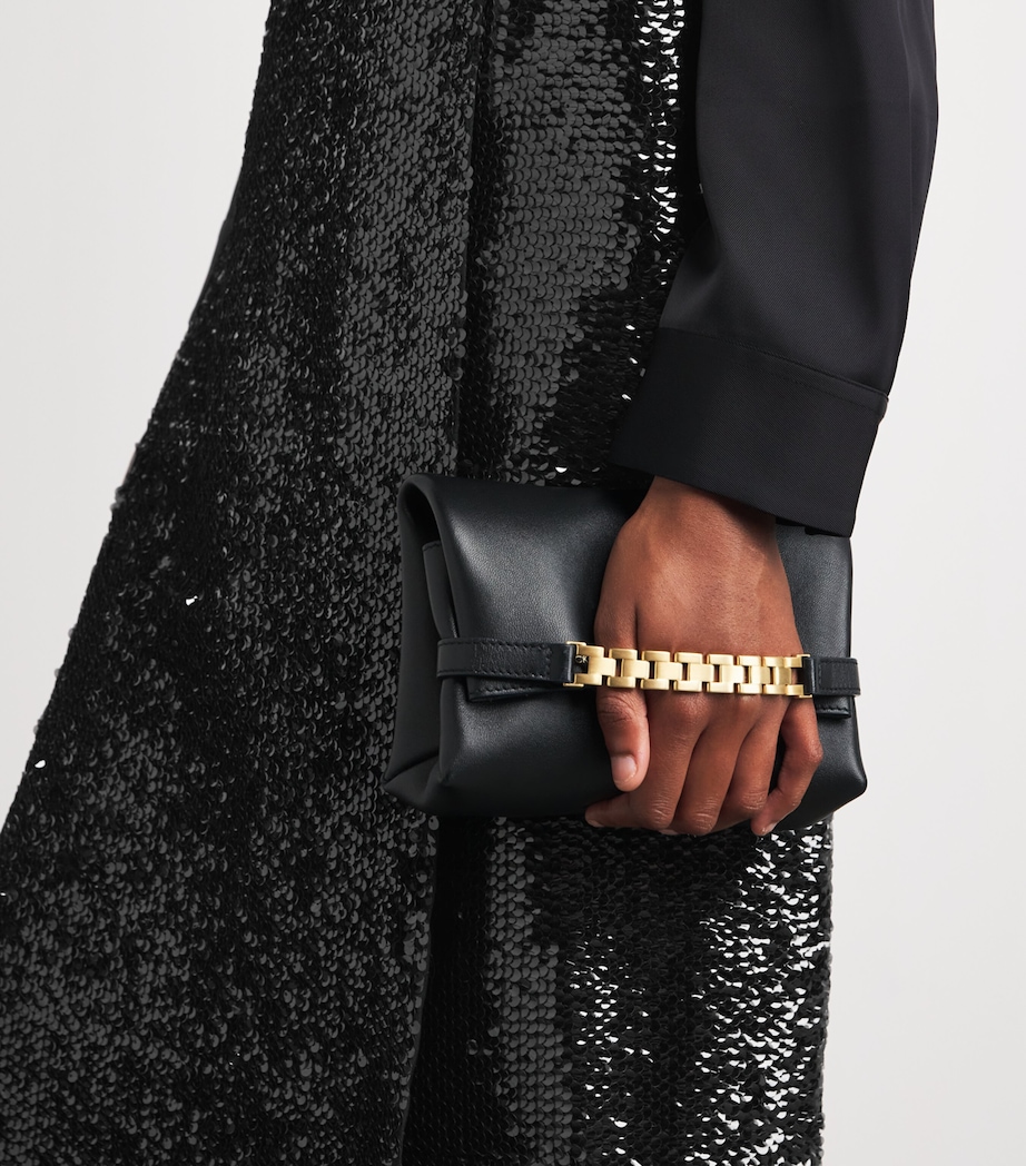 Sequinned Kanji Midi Skirt BLACK Image 6