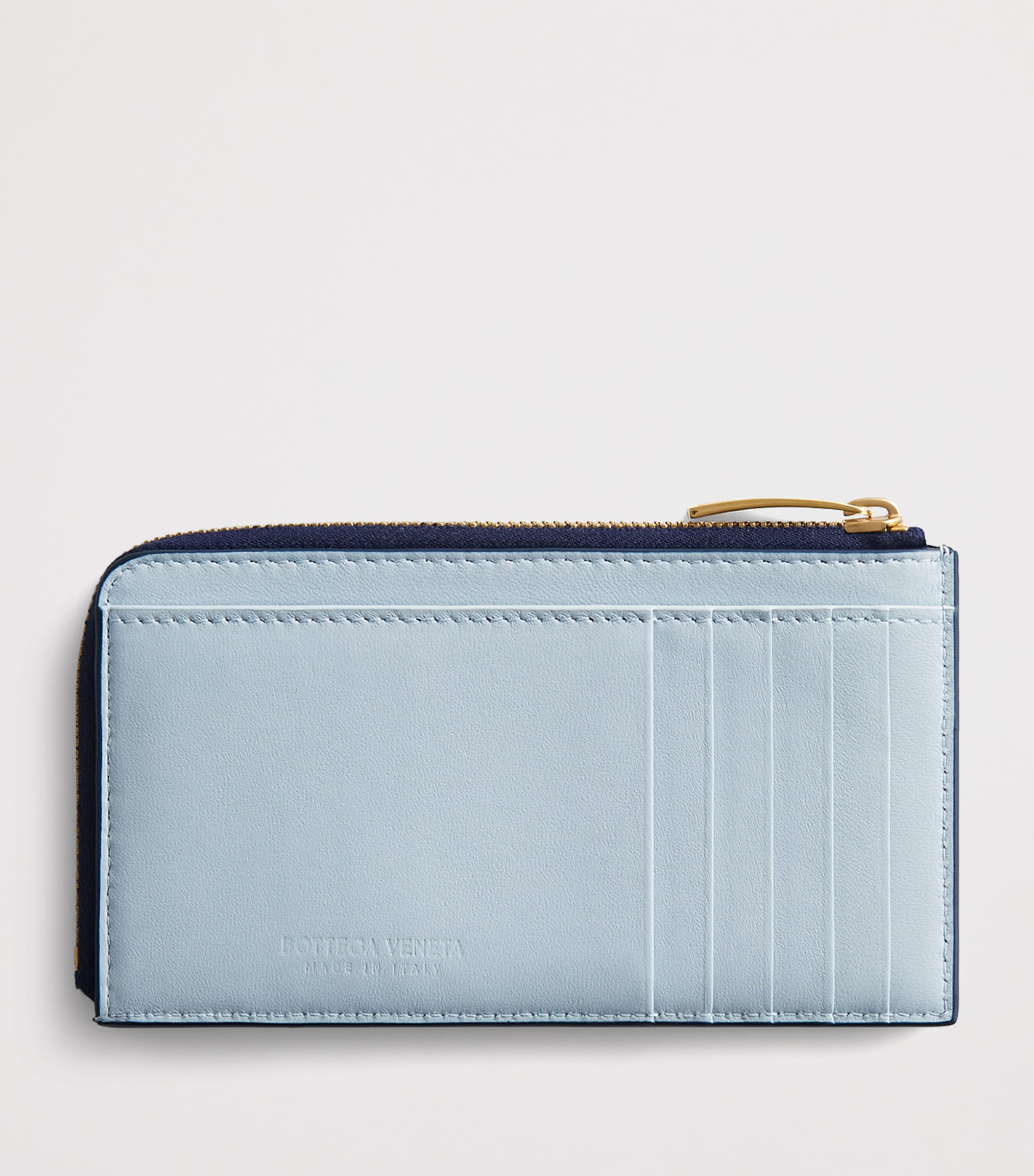 Bottega Veneta Leather Intrecciato L-Zip Card Holder Image 3