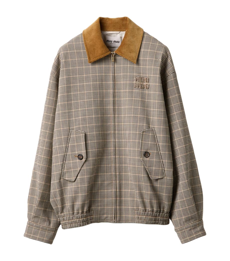 Fleece Wool-Blend Blouson Jacket F0324 Image 1