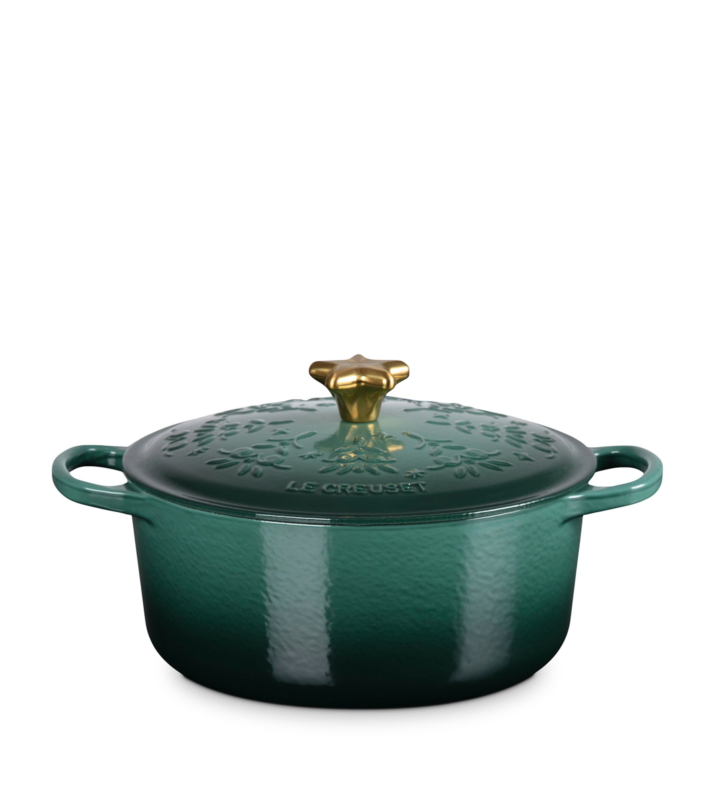 Le Creuset Cast Iron Christmas Round Casserole (24cm) Artichaut Image 4