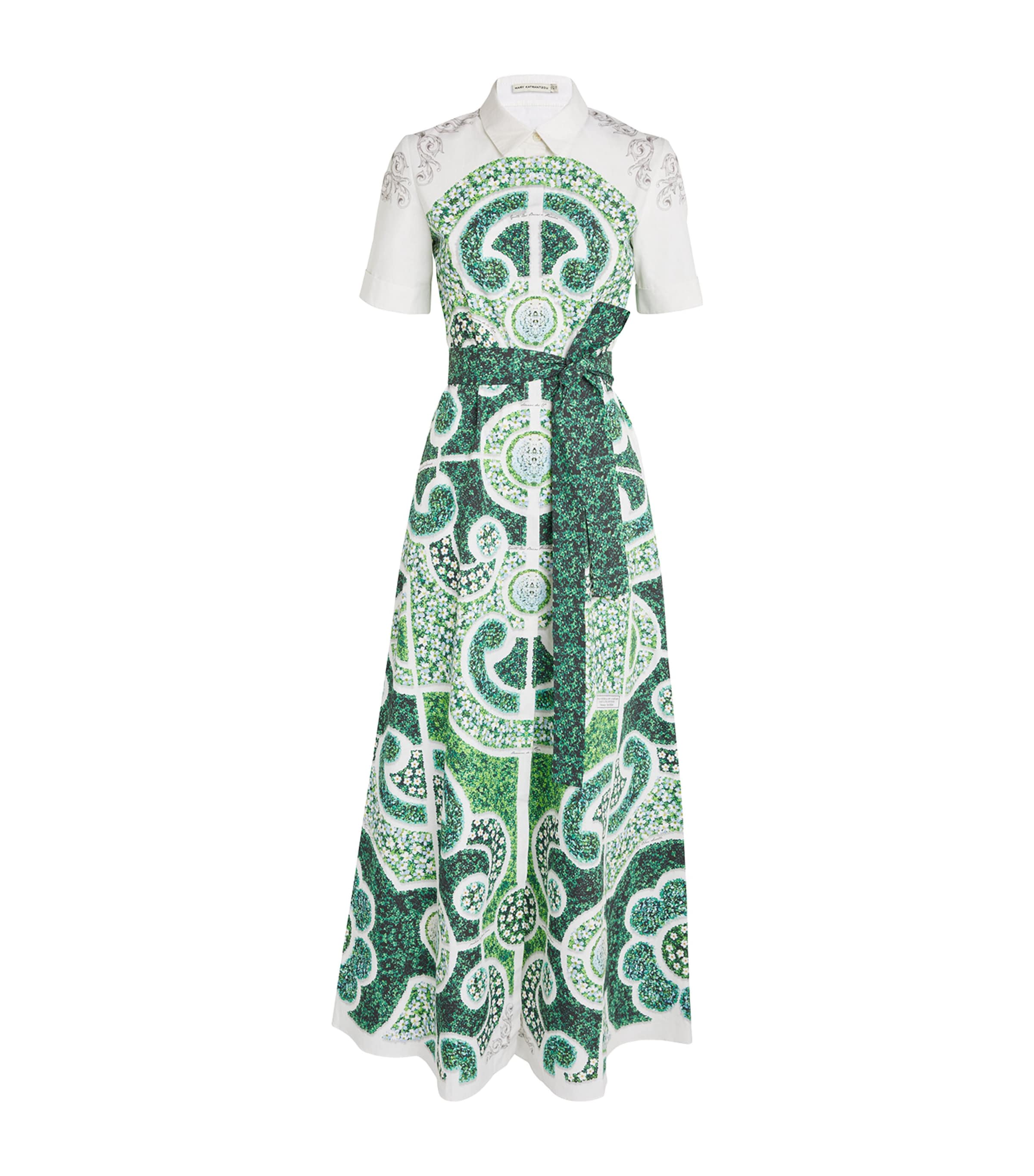 Mary Katrantzou Green Topiary Maxi Dress