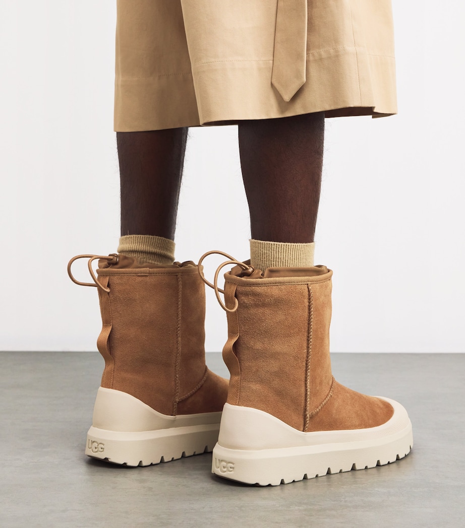 UGG Mens Suede Short Weather Hybrid Boots Tan Comb Image 2