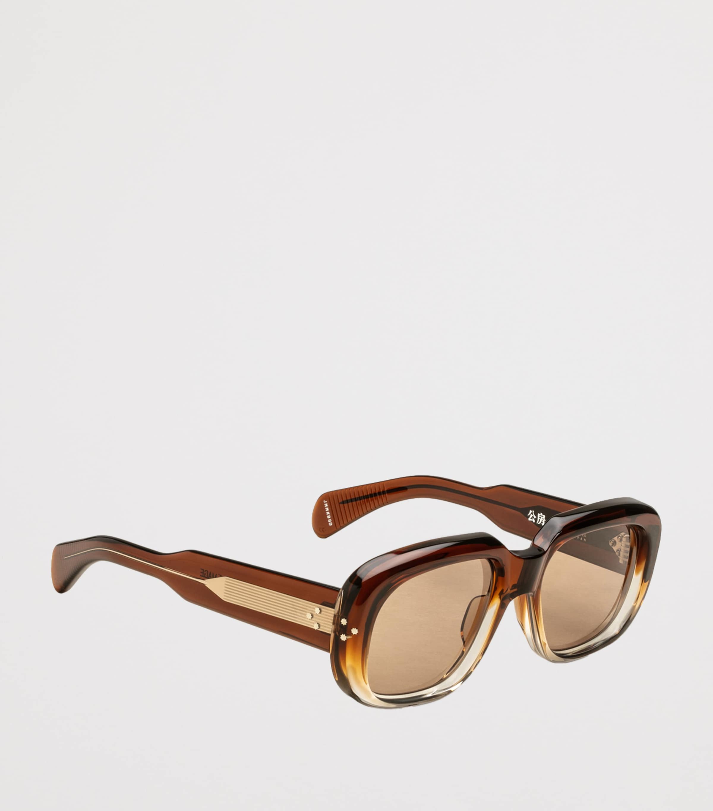 Jacques Marie Mage Kobo Rectangle Sunglasses Hickory Fade Image 2