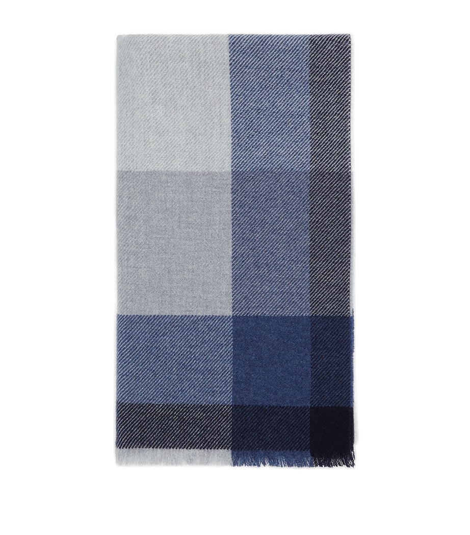 Cashmere Check Scarf CD061 Image 1