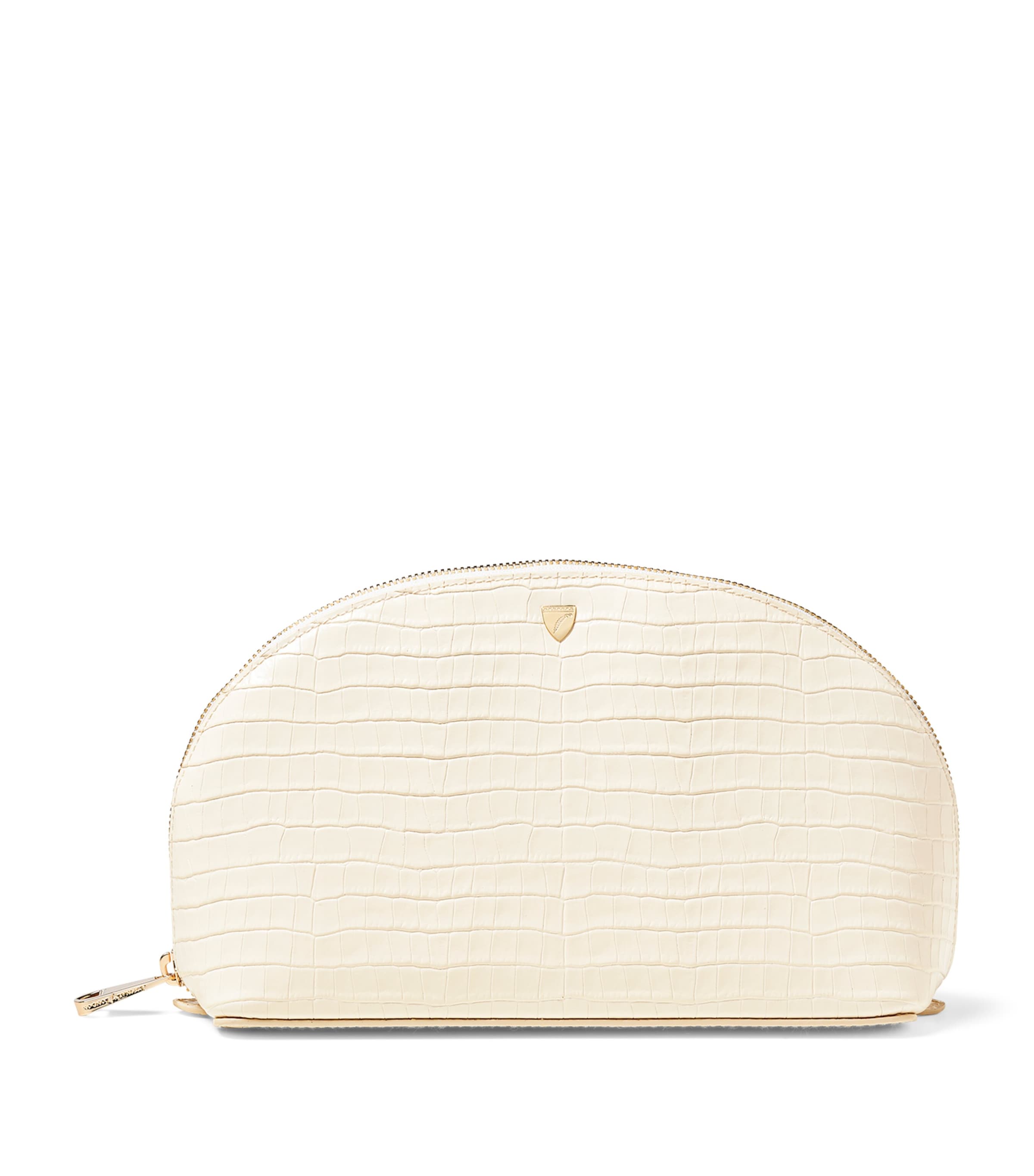 Aspinal Of London Large Cosmetic Case In White