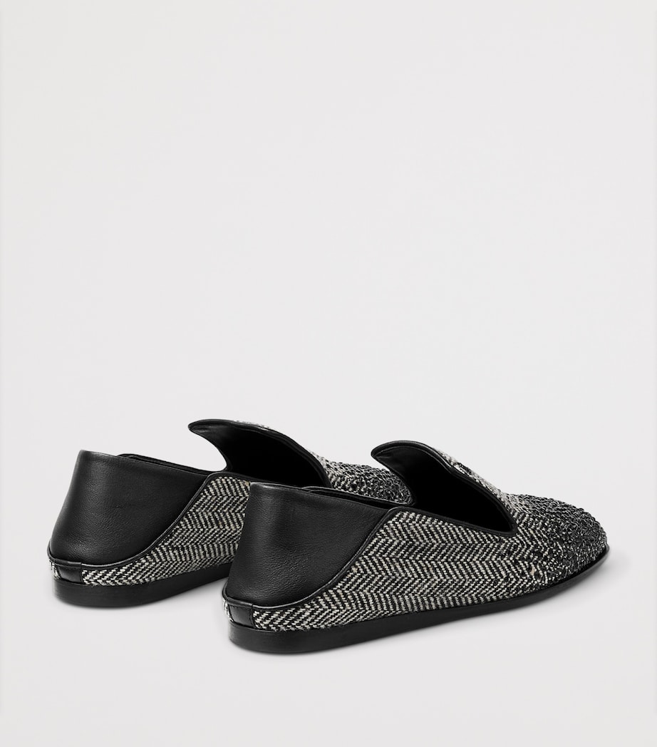 Jimmy Choo Eliot Crystal-Embellished Slippers Grey/black Mix Image 3