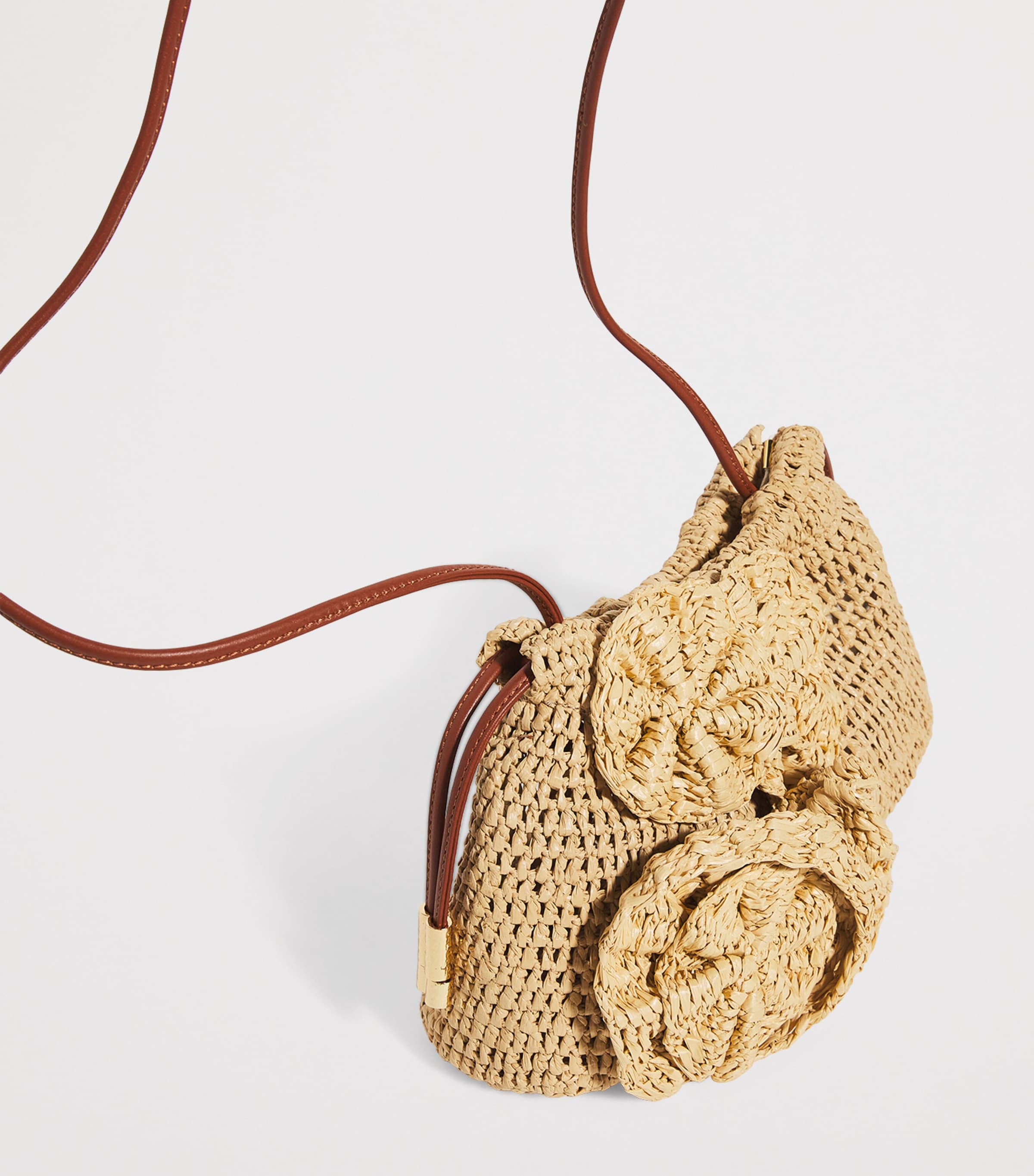 Ulla Johnson Neutral Floral Lali Clutch Bag | Harrods UK