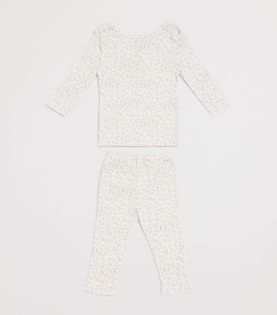 Marie-Chantal Cotton Aluna Athena T-Shirt and Leggings Set (3-24 Months) Poreclain/rose Image 2