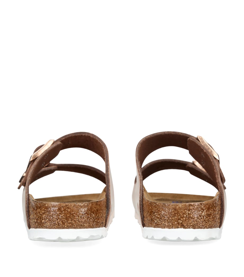 Birkenstock Leather Metallic Arizona Sandals Bronze Image 2