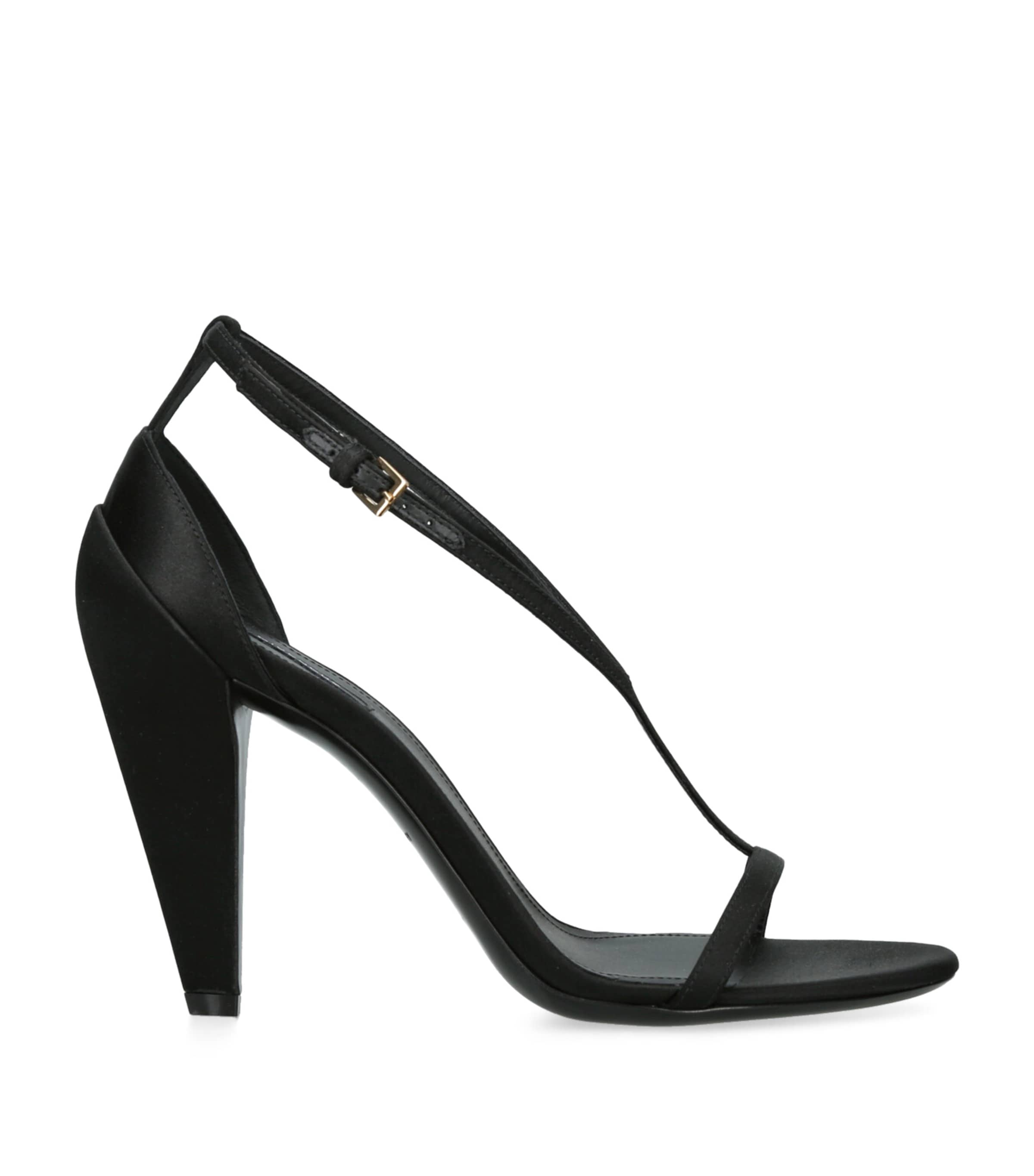 Givenchy Leather Naked Heeled Sandals 95 In Black