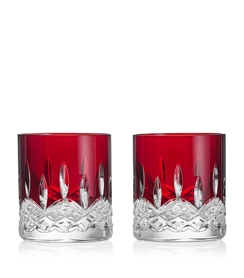 Waterford Crystal Lismore Straight Tumblers (Set of 2) Red