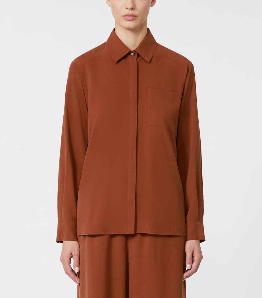 Silk Shirt TERRA COTTA Image 3