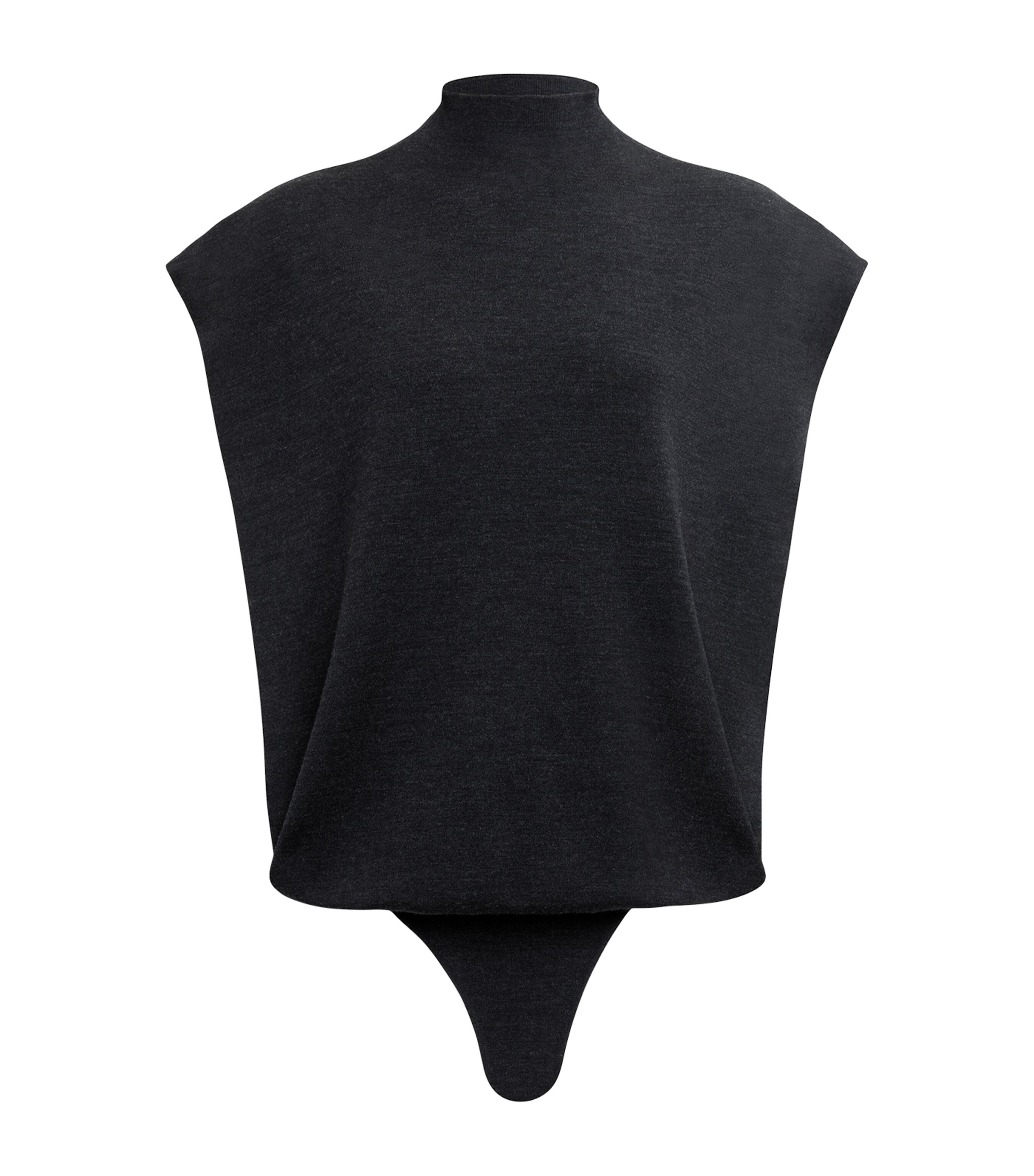 Alaïa Womens Merino Wool Bodysuit Ebene Image 1