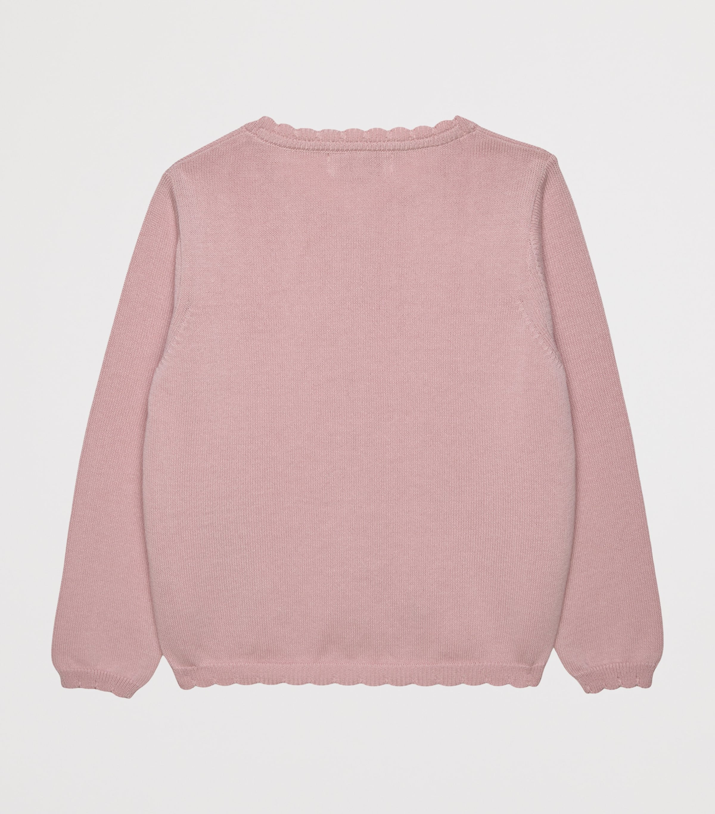 Cotton Duck and Bunny Intarsia Cardigan (6-11 Years) PINK Image 2