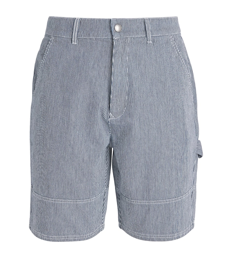 Cotton Stripe Tindale Shorts BLEACHED BLUE Image 1