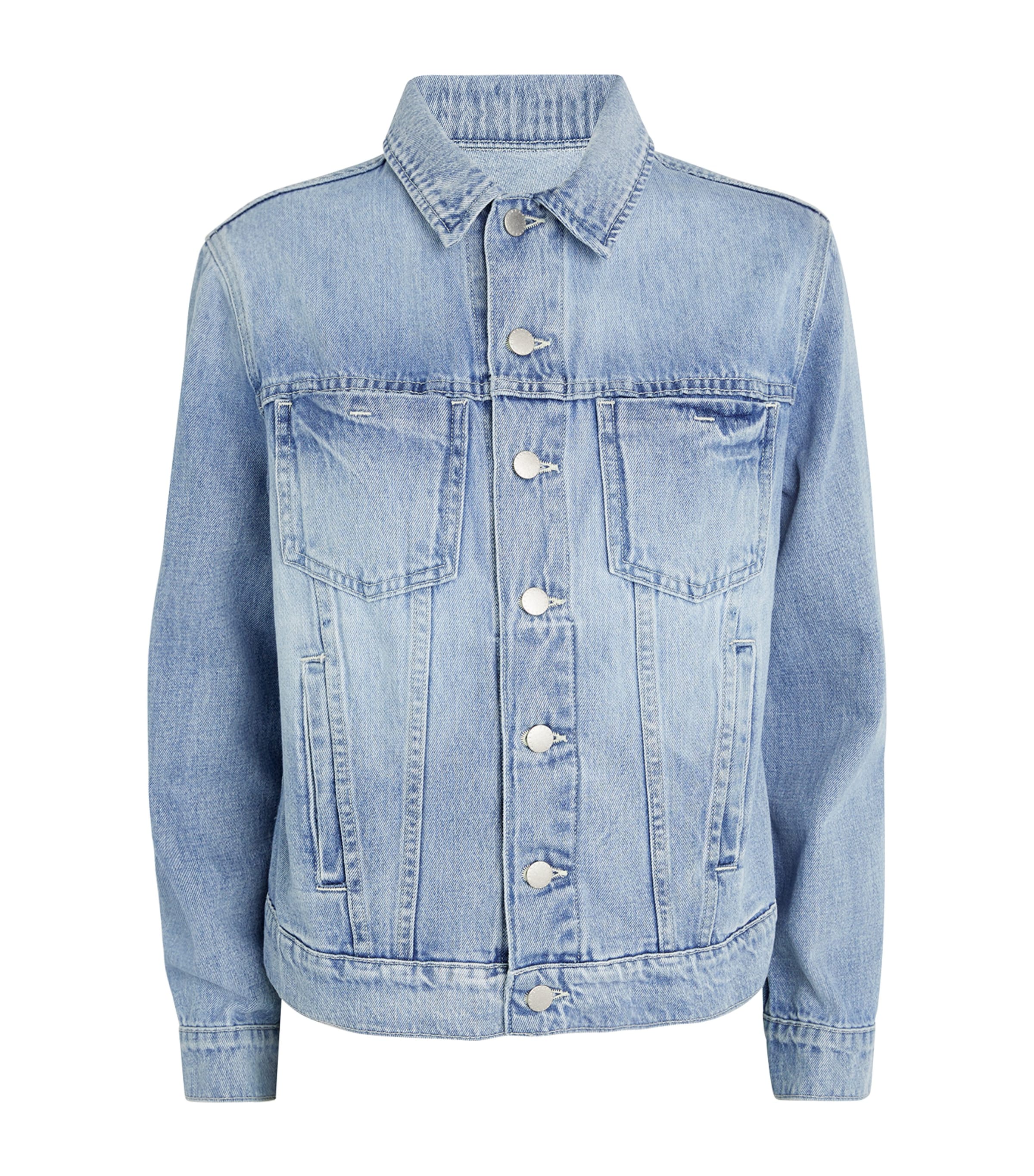 Shop L Agence Mack Denim Jacket In Blue