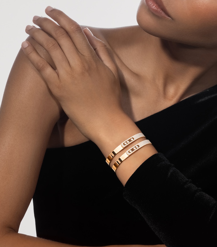 Messika Move Noa Yellow Gold and Diamond Pavé Bracelet (1.18ct) Yellow Gold Image 2
