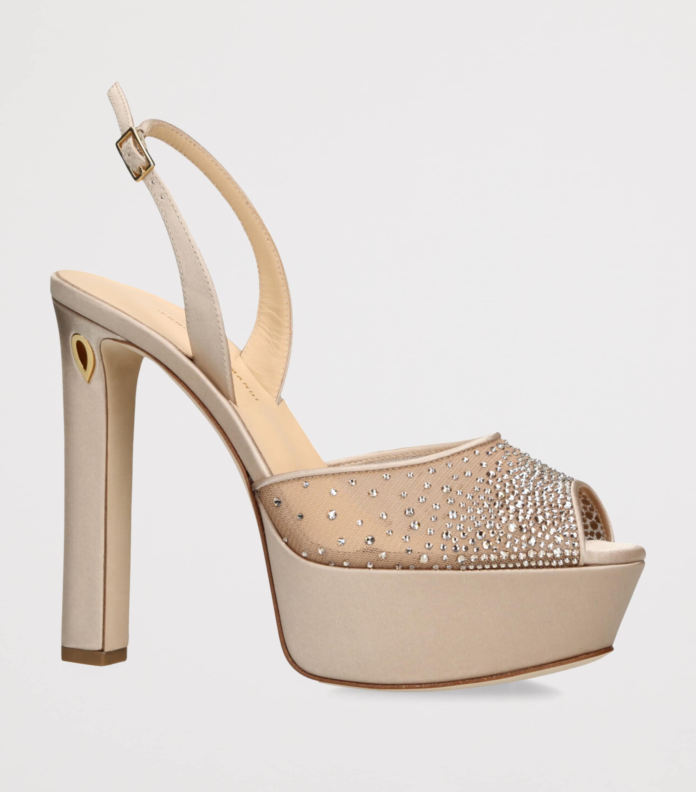 Embellished Antonio Slingback Sandals 130 CHAMPAGNE Image 3