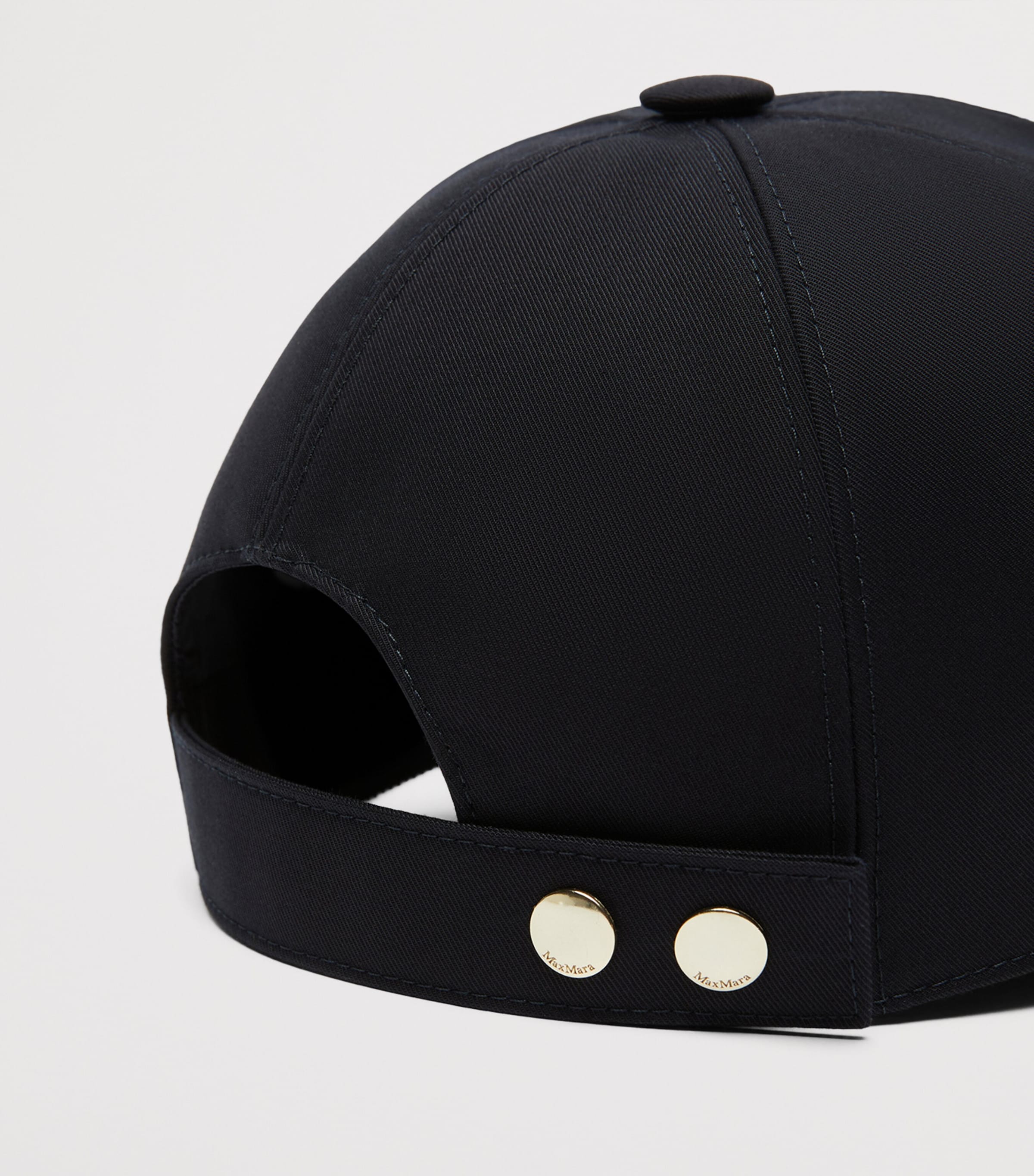 Max Mara Water-Repellent Monogram Baseball Cap Midnightblue Image 3