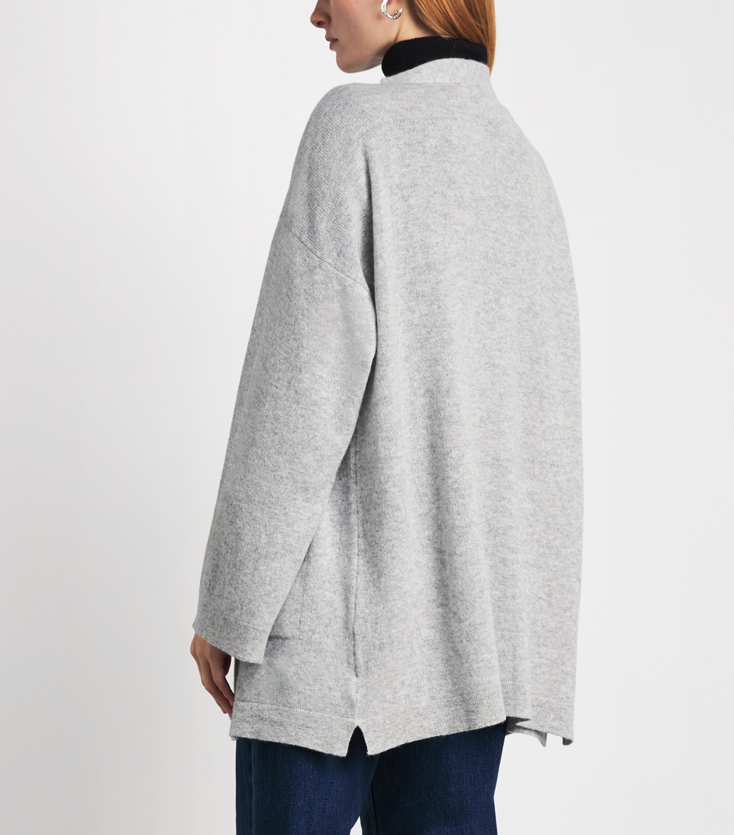 Johnstons Of Elgin Womens Cashmere Long Cardigan Pearl Image 5