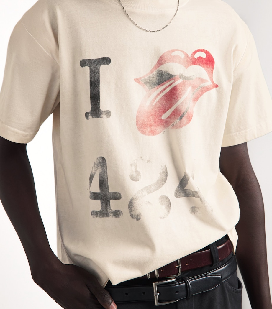 424 Mens Cotton I Love 424 T-Shirt Salt Wht Image 3