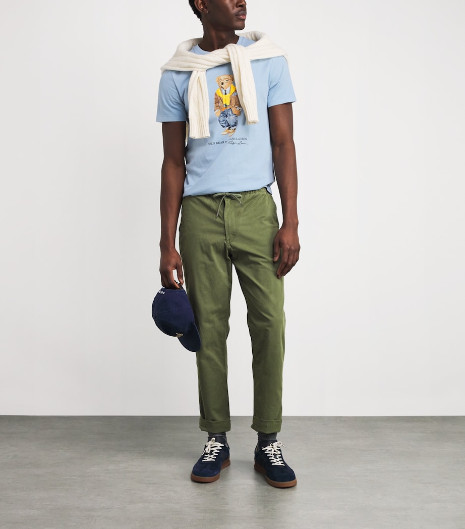 Cotton Custom Fit Polo Bear T-Shirt BLUE Image 2