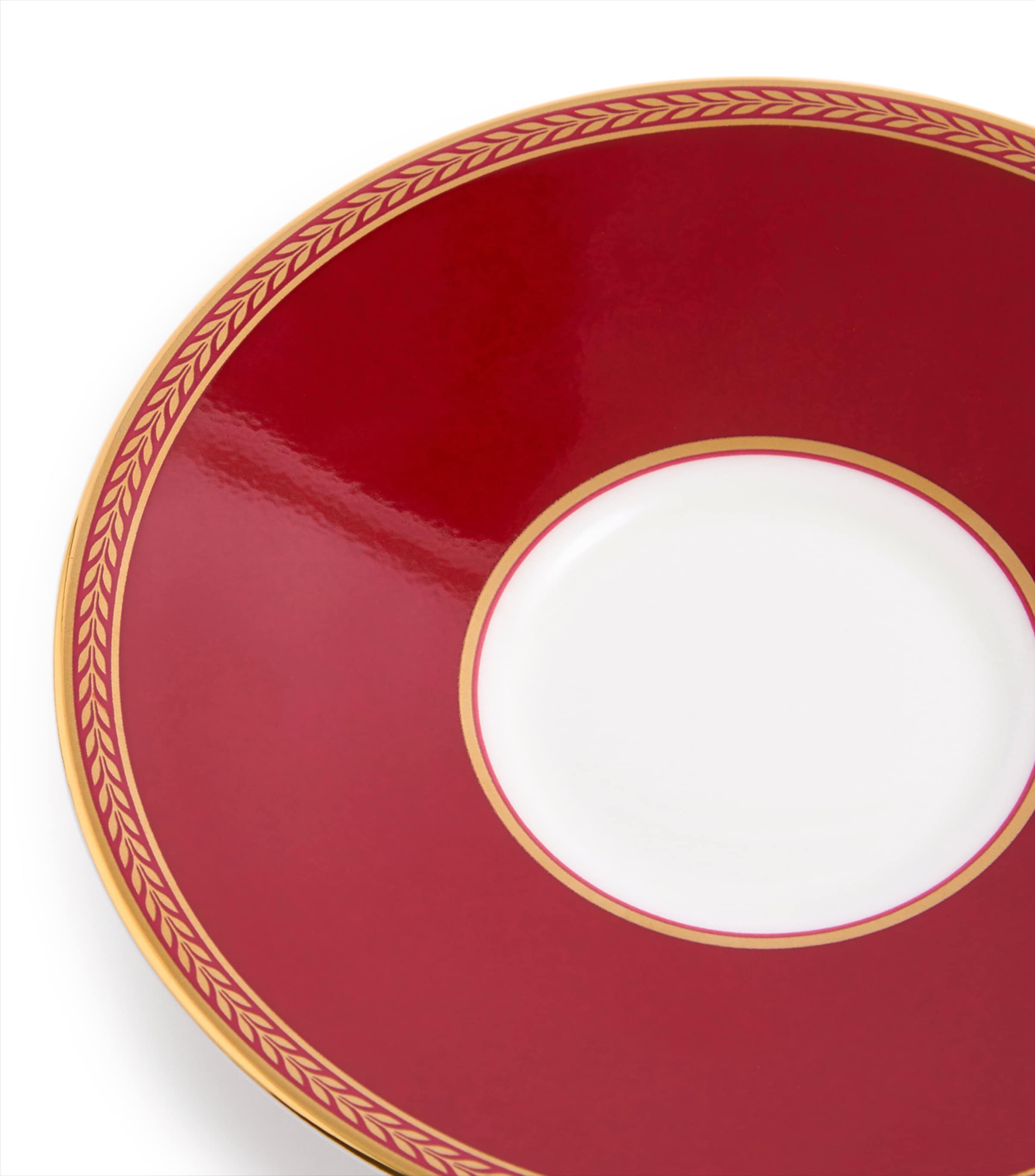 Set of 2 Renaissance Teacups and Saucers RED Image 6