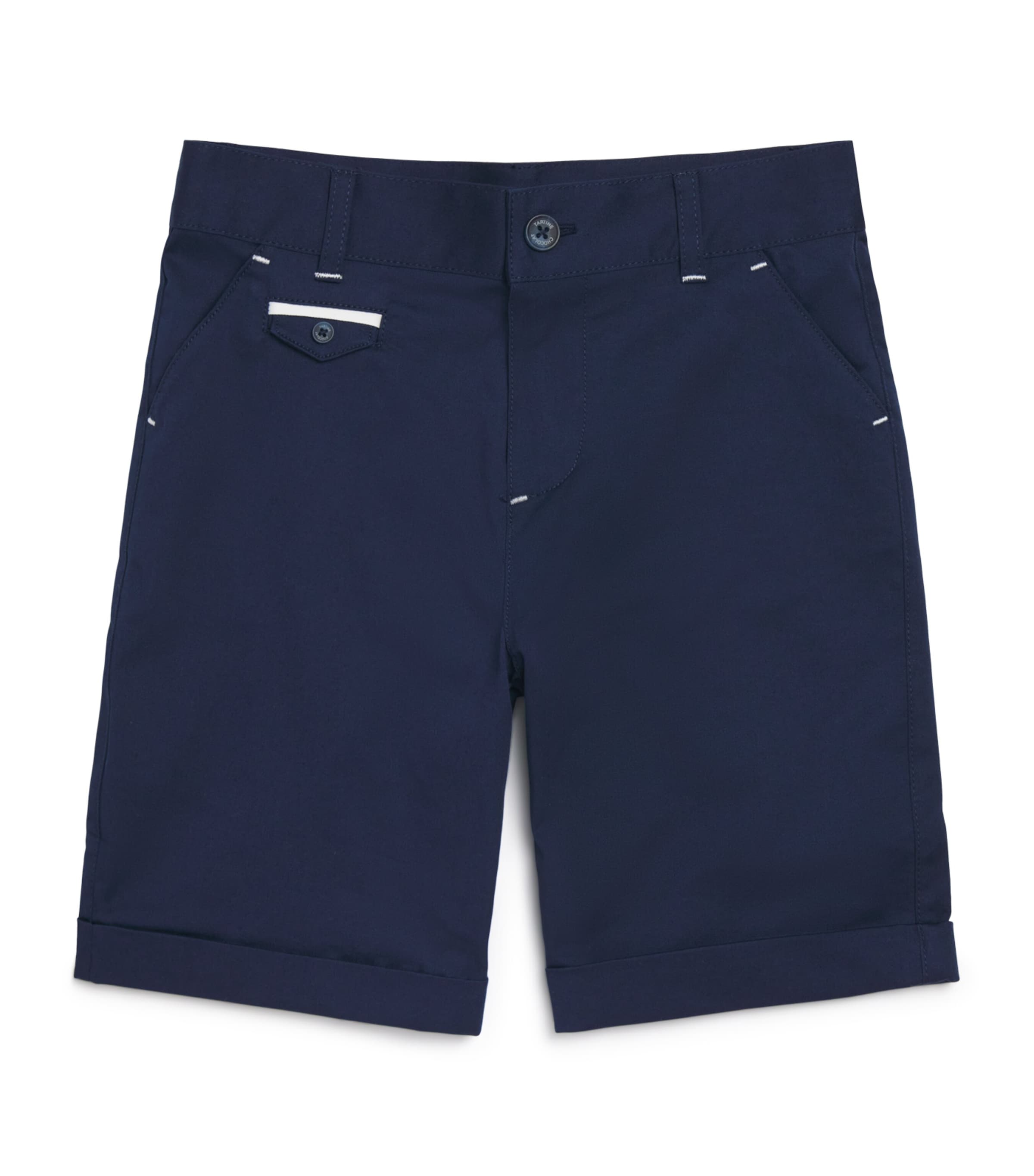 Stretch-Cotton Chino Shorts (5-12 Years) 4MARINE Image 1