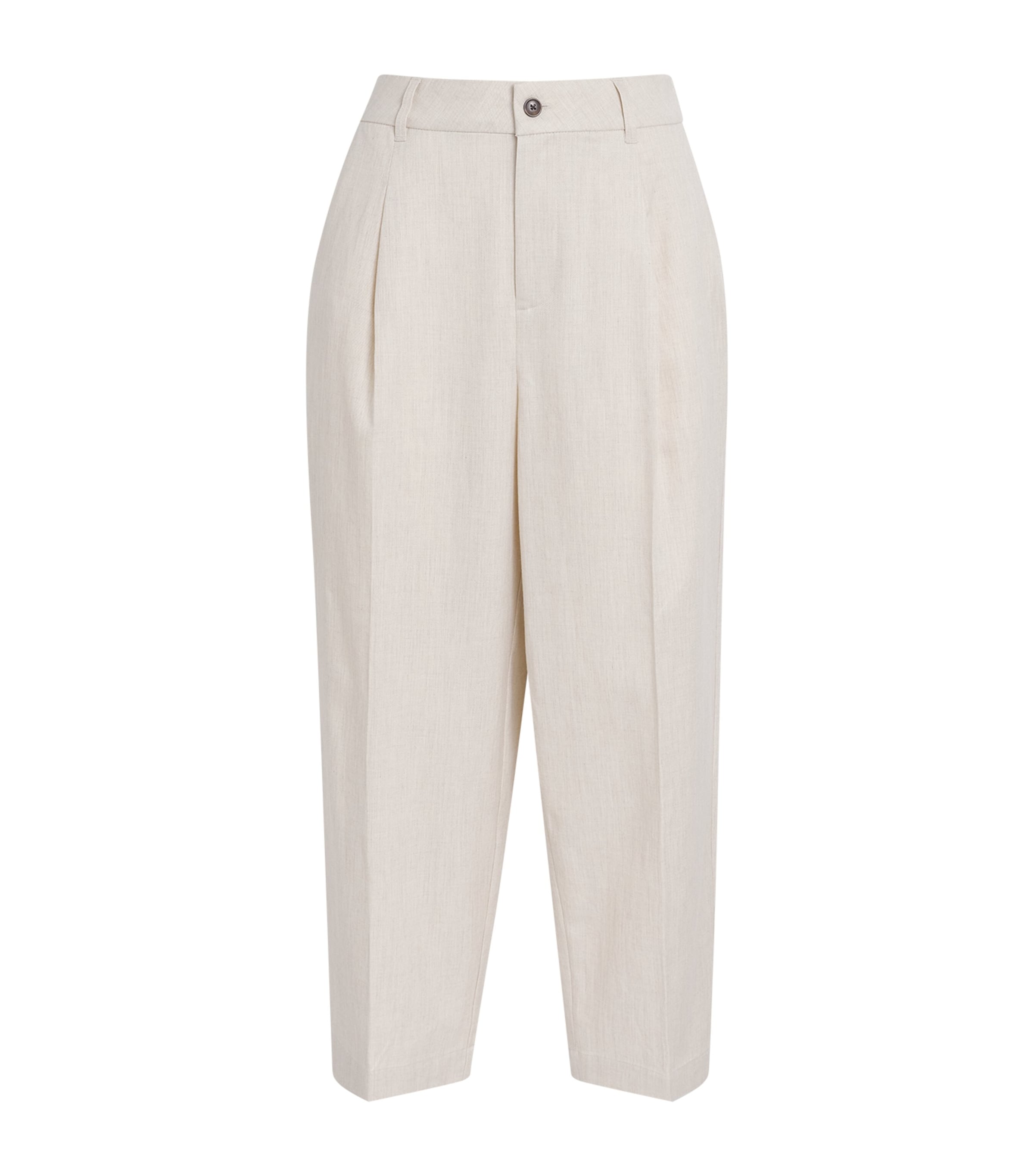 Varley Womens Cropped Ellison Trousers Birch Marl Image 1