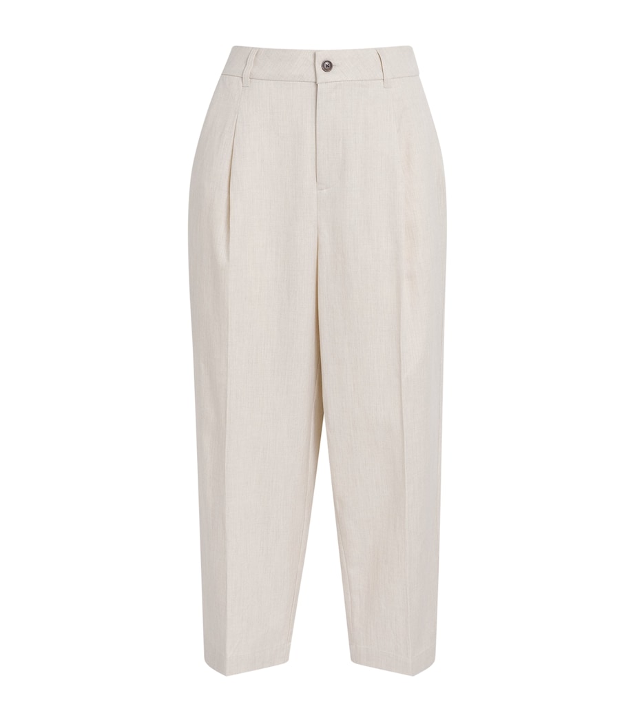 Varley Womens Cropped Ellison Trousers Birch Marl Image 1