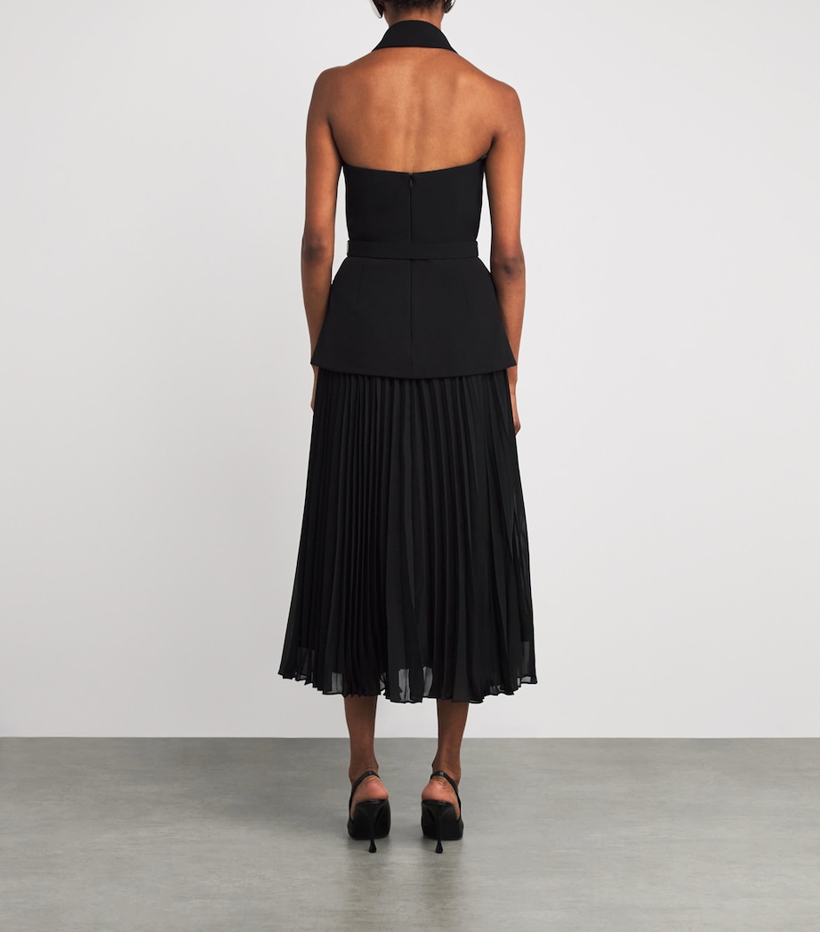 Emma Midi Dress BLACK AND WHITE Image 3