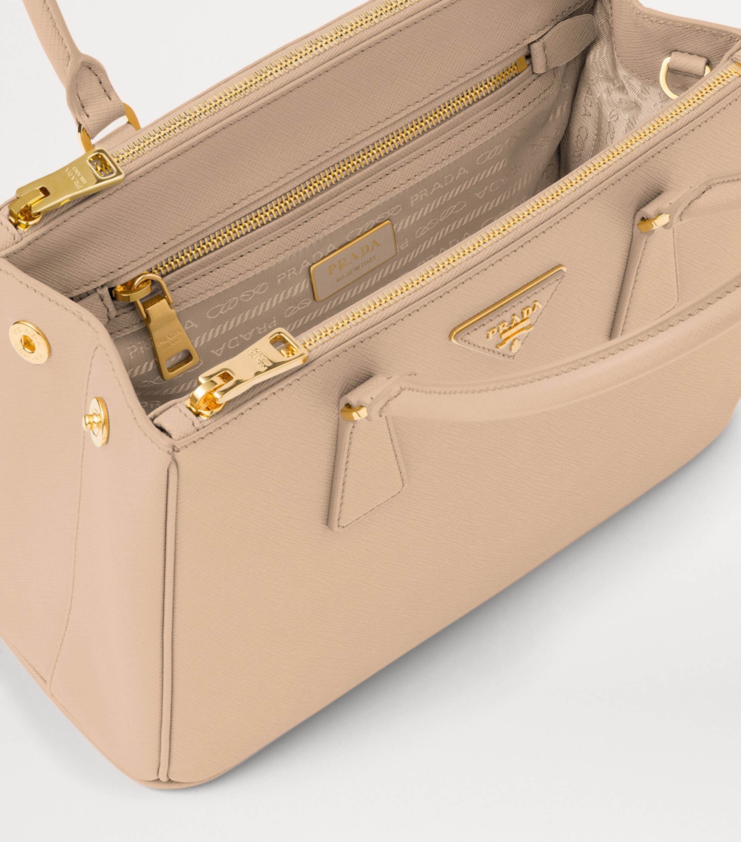 Prada Medium Leather Galleria Top-Handle Bag Image 5