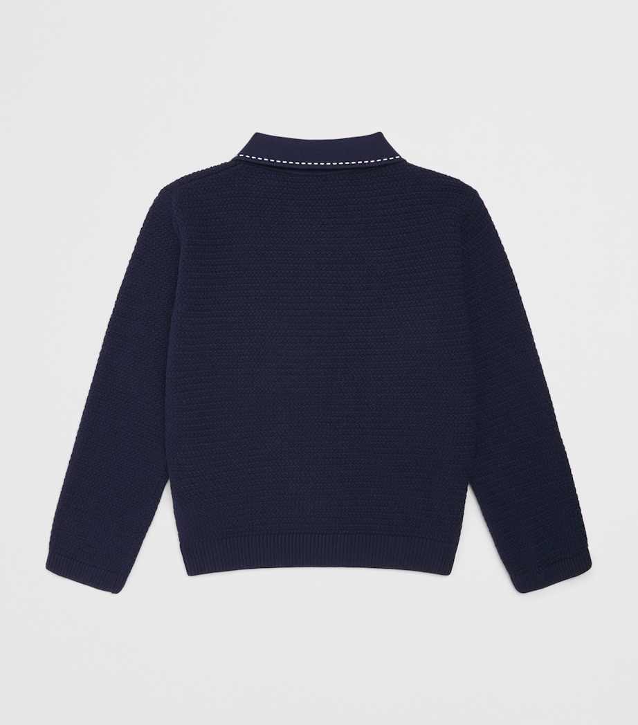 Versace Kids Cotton Knitted Shirt (4-14 Years) Image 2