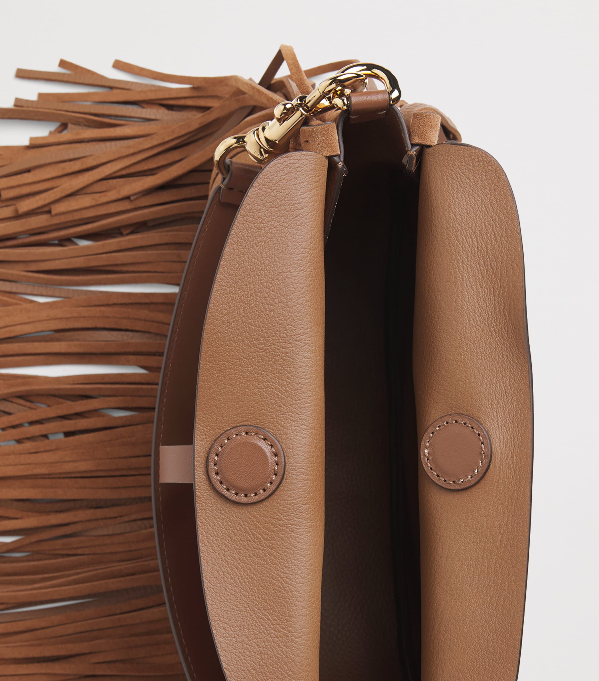 Etro Medium Suede Fringed Pony Shoulder Bag Sand Image 6