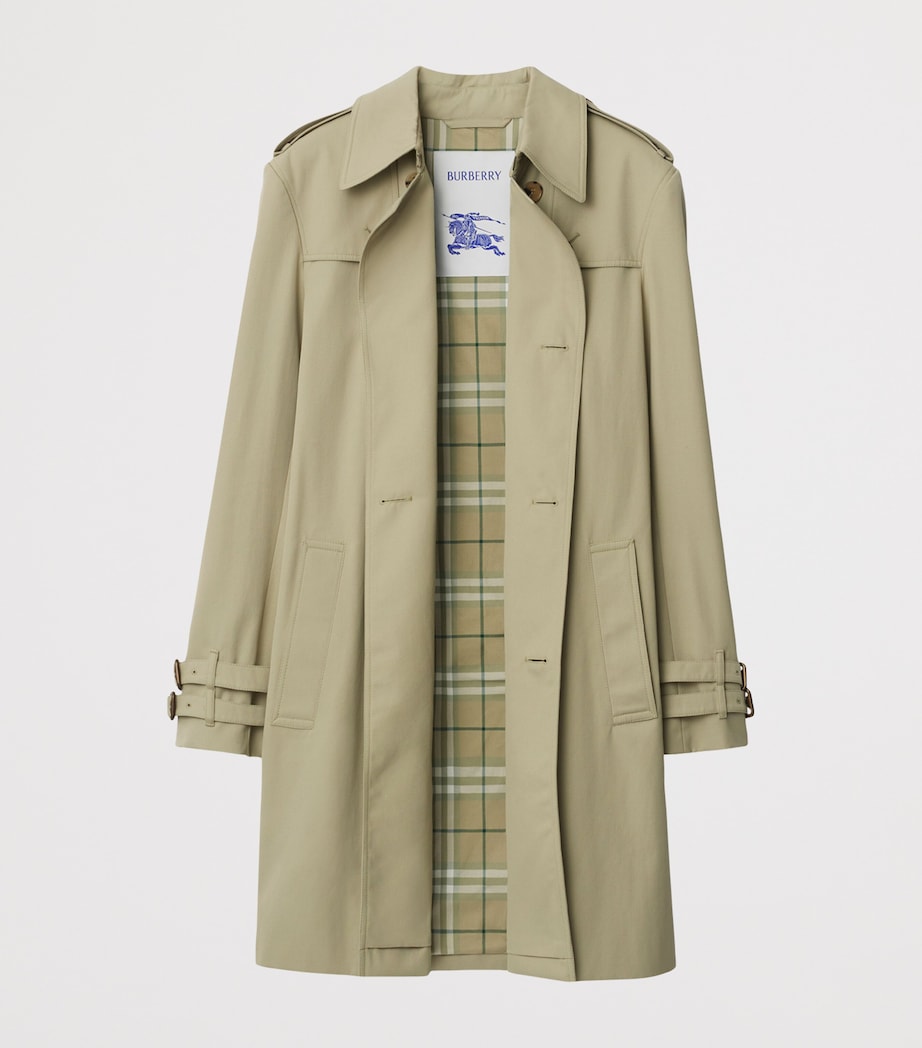 Cotton Gabardine Slim Trench Coat SKYLARK Image 5
