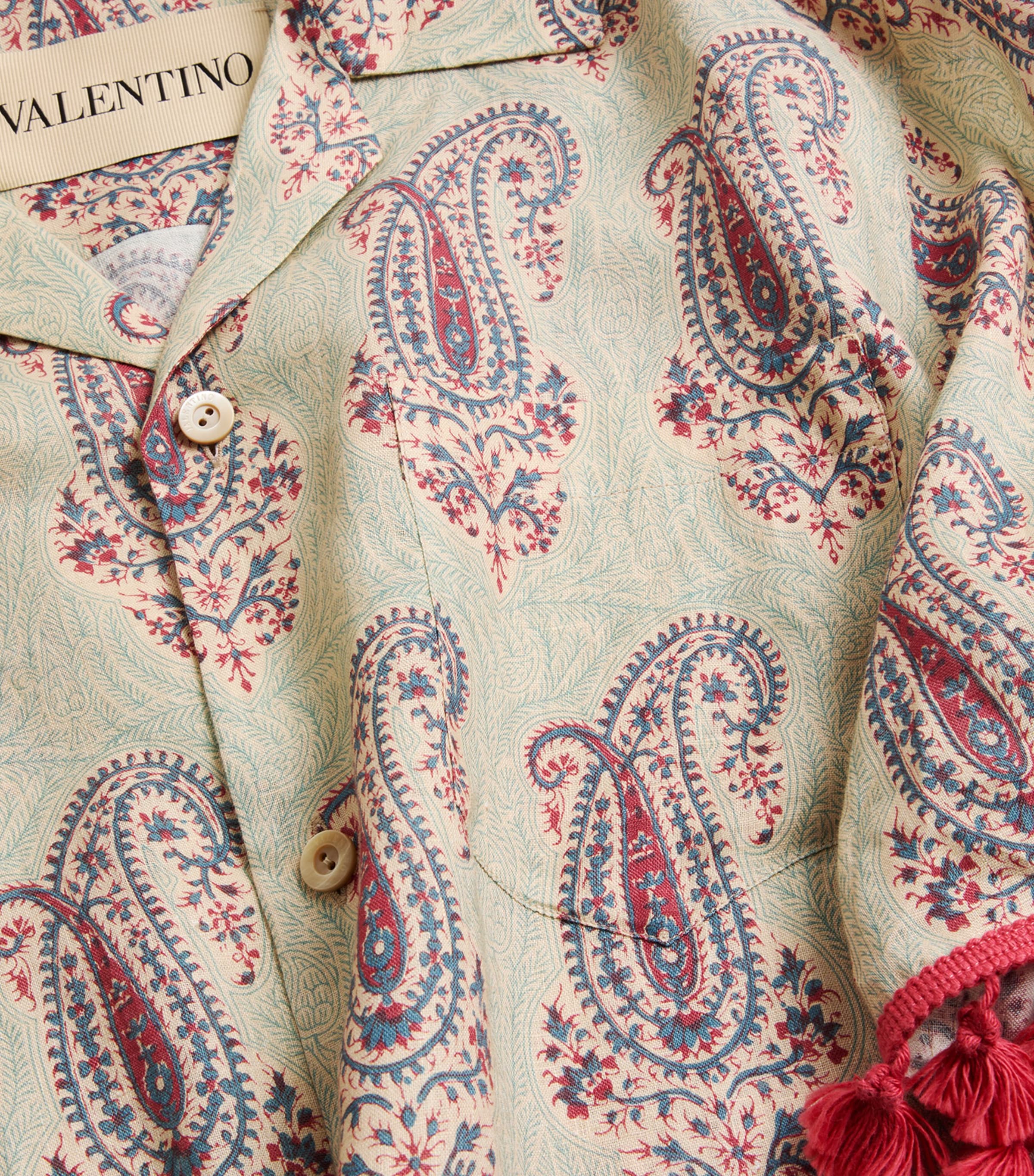 Linen Voyage Imaginaire Bowling Shirt DRG Image 7