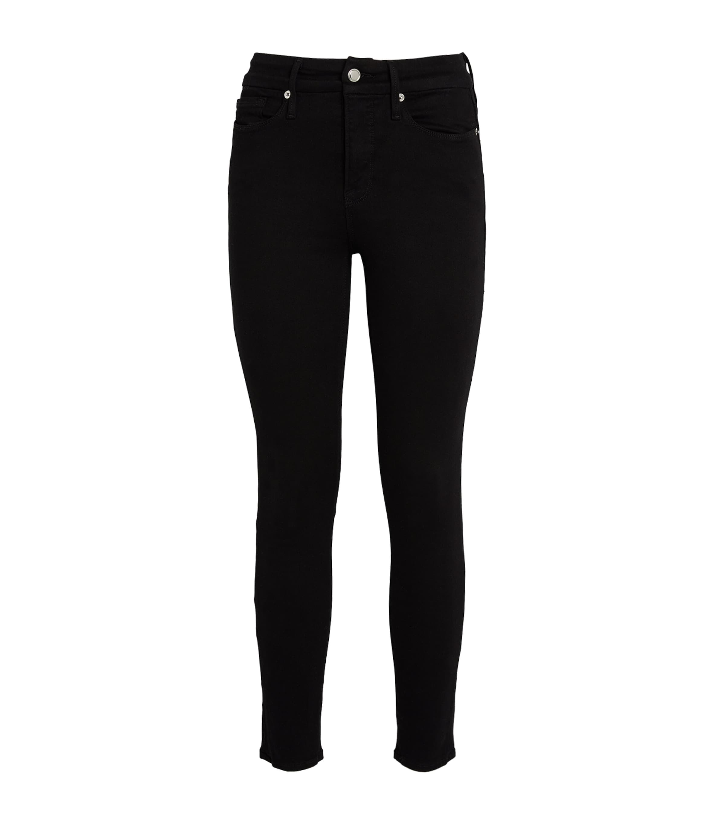 Good American Good Legs Cropped Skinny Jeans In Black