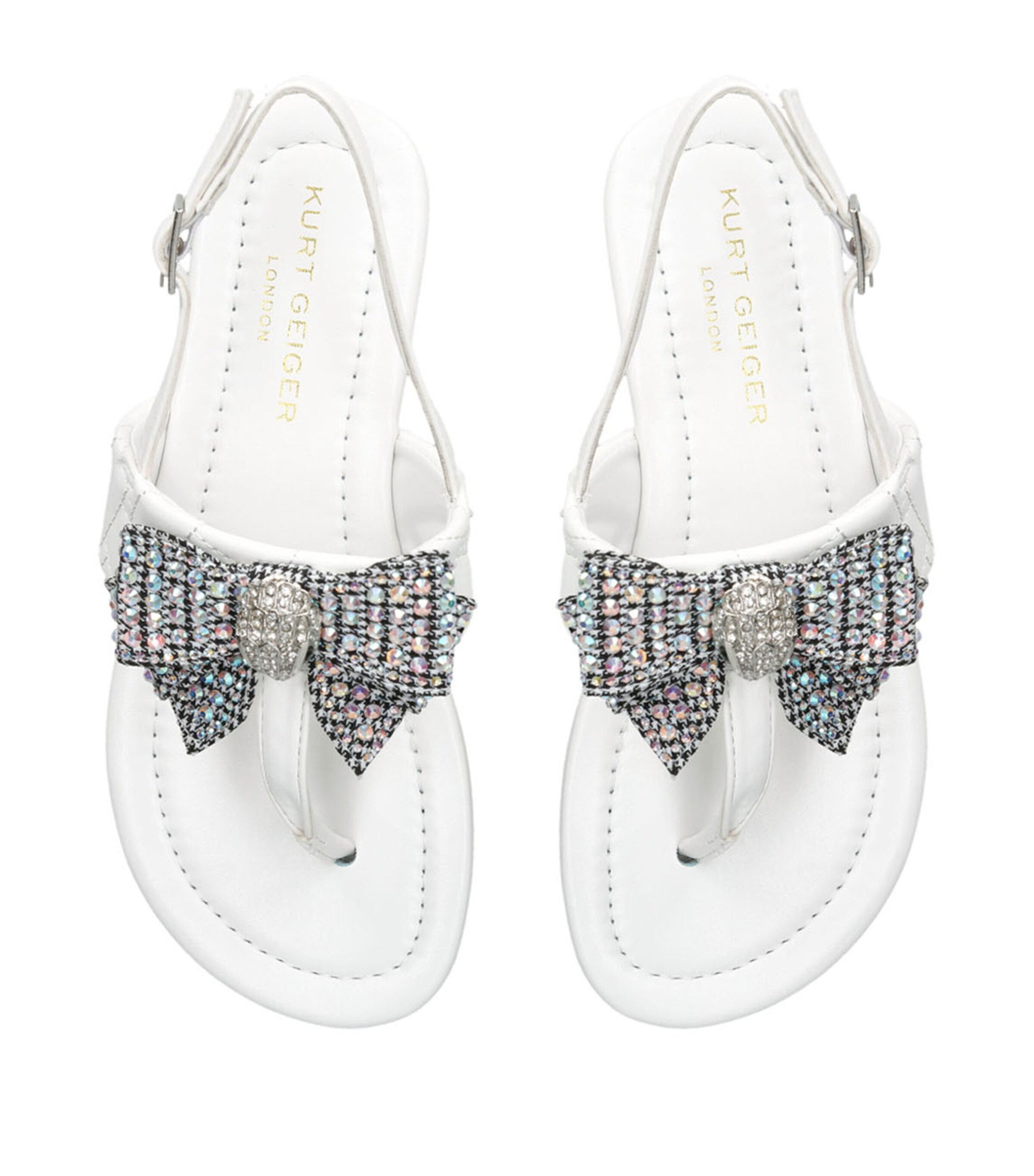 Mini Kensington Bow Sandals WHITE Image 4