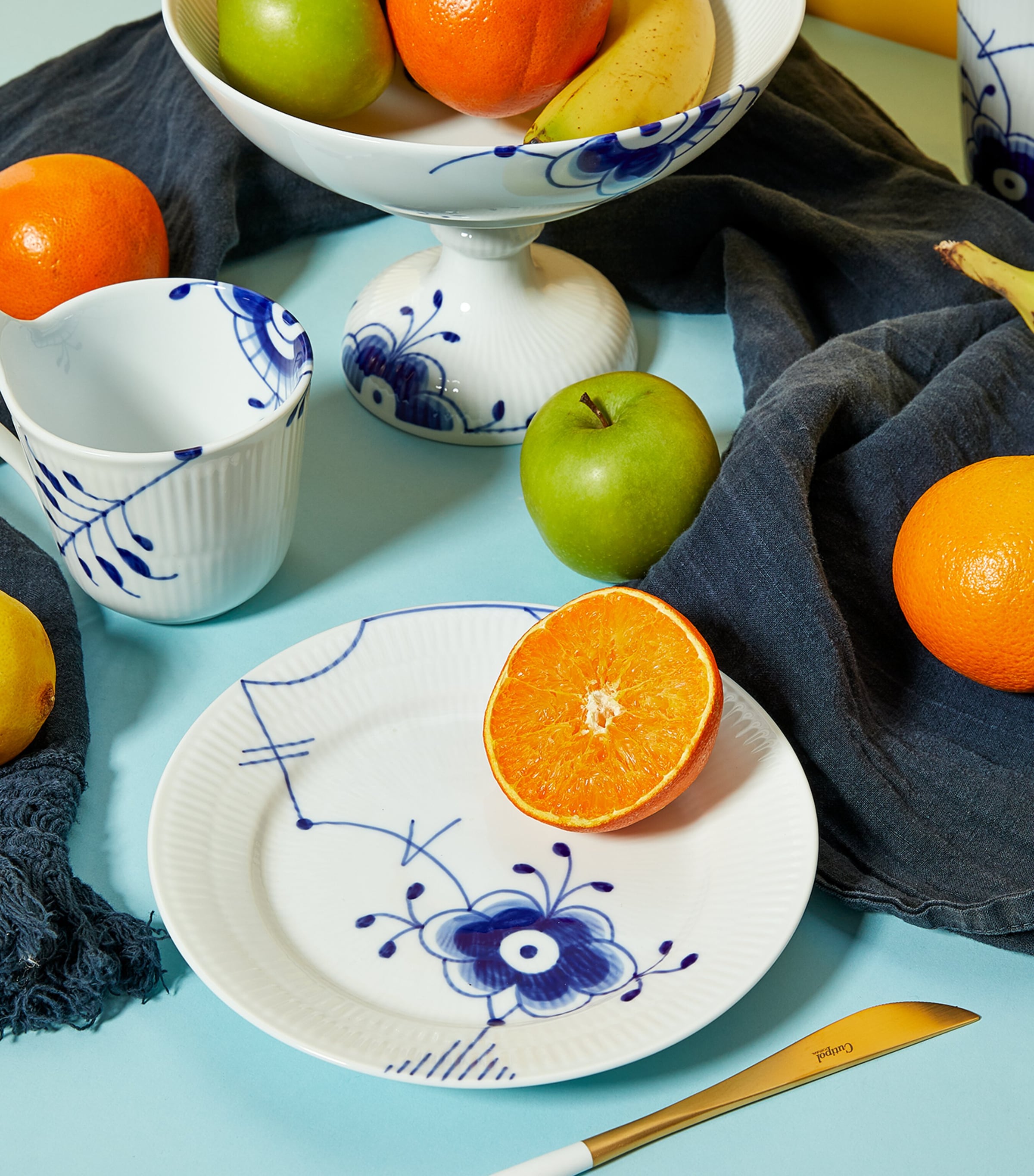 Blue Fluted Mega Plate (19cm) BLUE Image 3