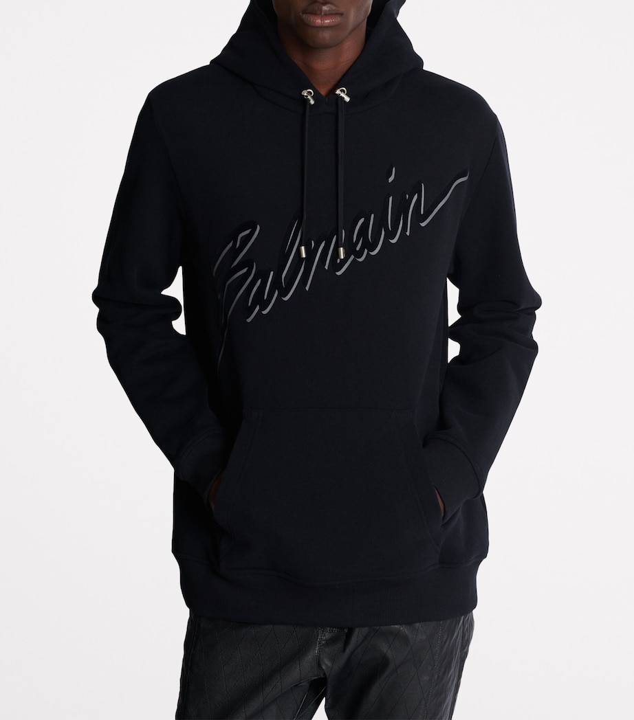 Organic Cotton Logo Hoodie EAP NOIR/NOIR Image 8