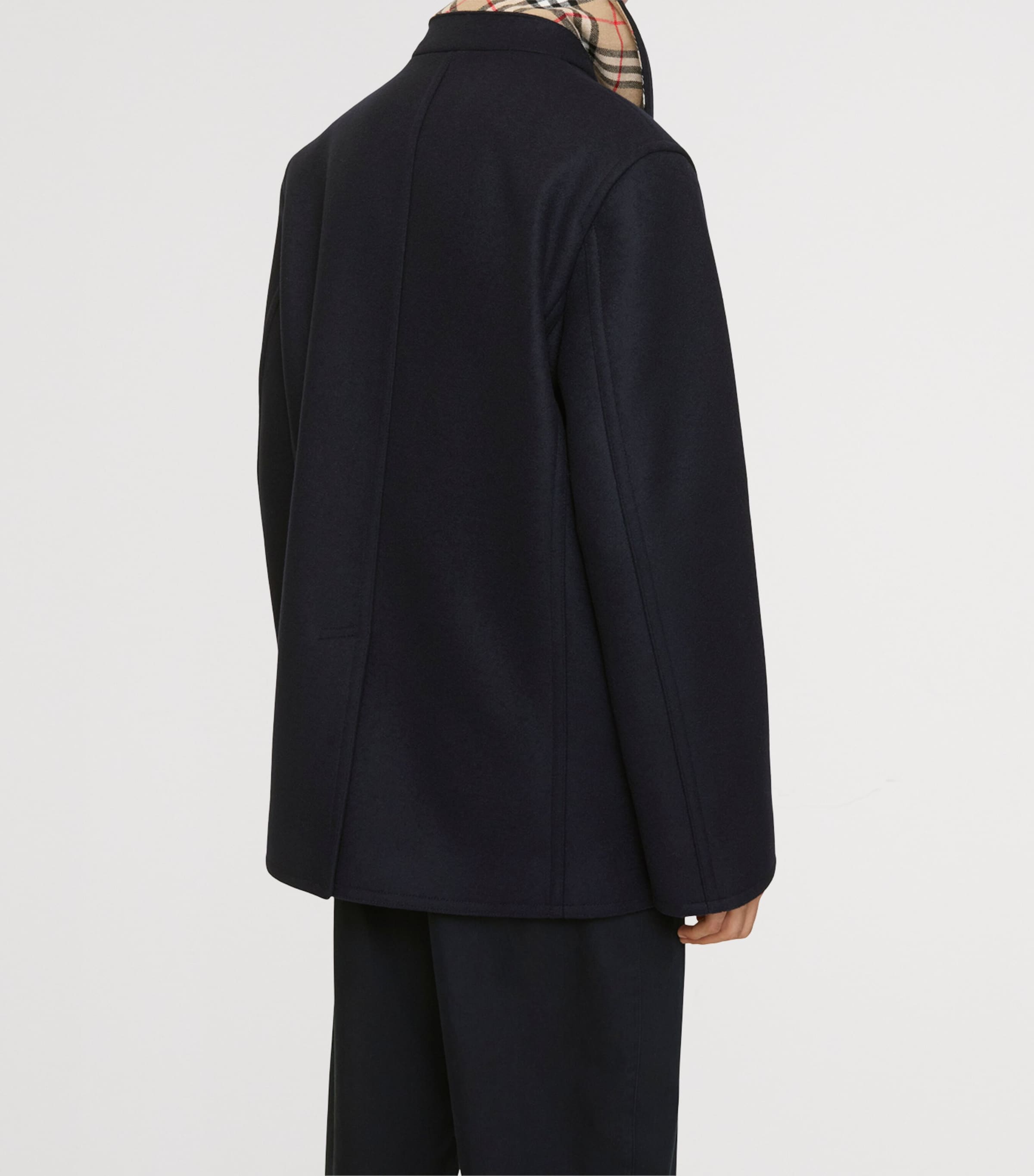 Wool Pea Coat NAVY Image 3
